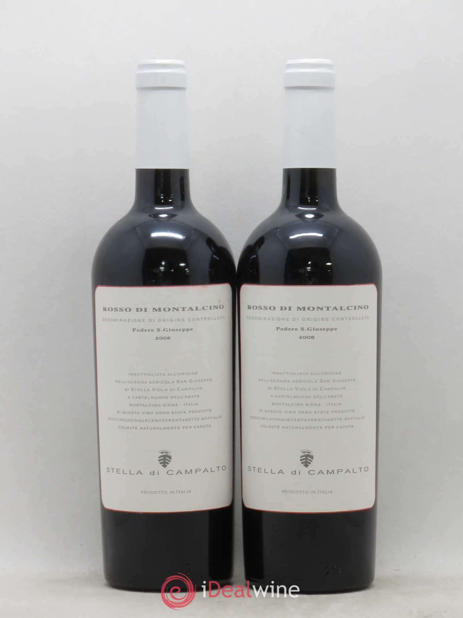 Rosso di Montalcino DOC Domaine Stella Di Campalto 2008 - Posten von 2 Flaschen - 0