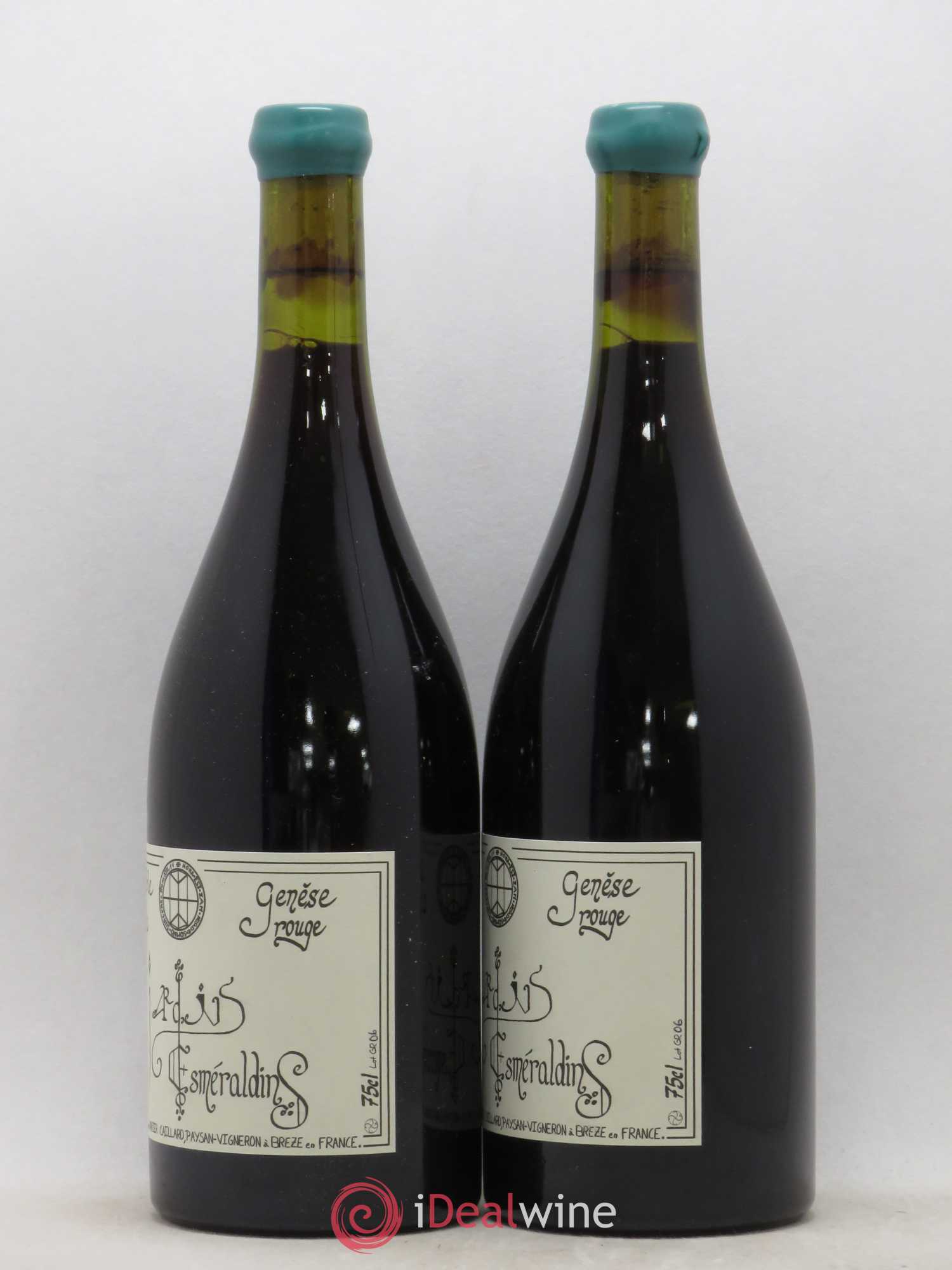 Vin de France Génèse Xavier Caillard - Les Jardins Esmeraldins 2006 - Lot de 2 bouteilles - 1