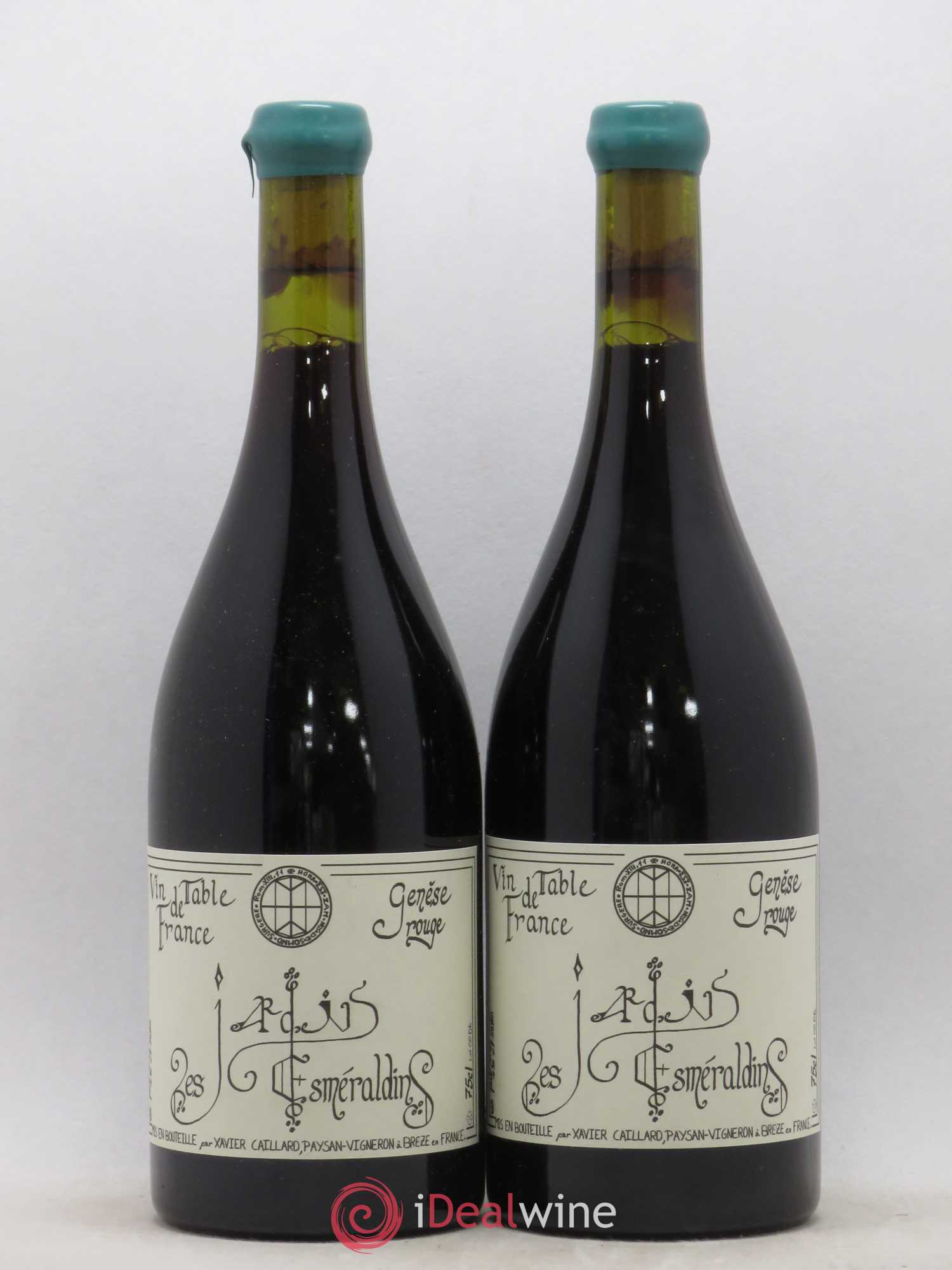 Vin de France Génèse Xavier Caillard - Les Jardins Esmeraldins 2006 - Lot de 2 bouteilles - 0