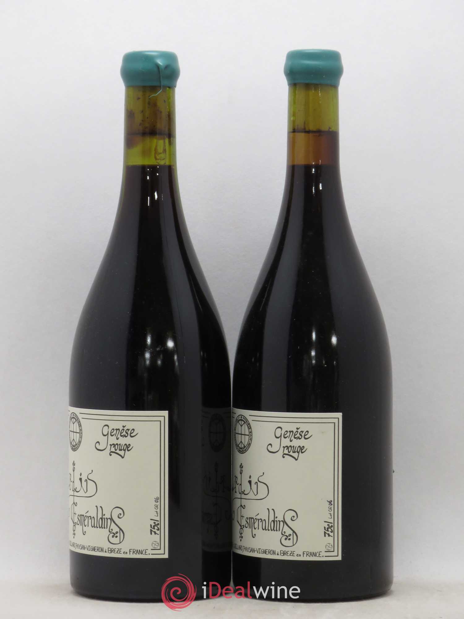 Vin de France Génèse Xavier Caillard - Les Jardins Esmeraldins 2006 - Lot de 2 bouteilles - 1