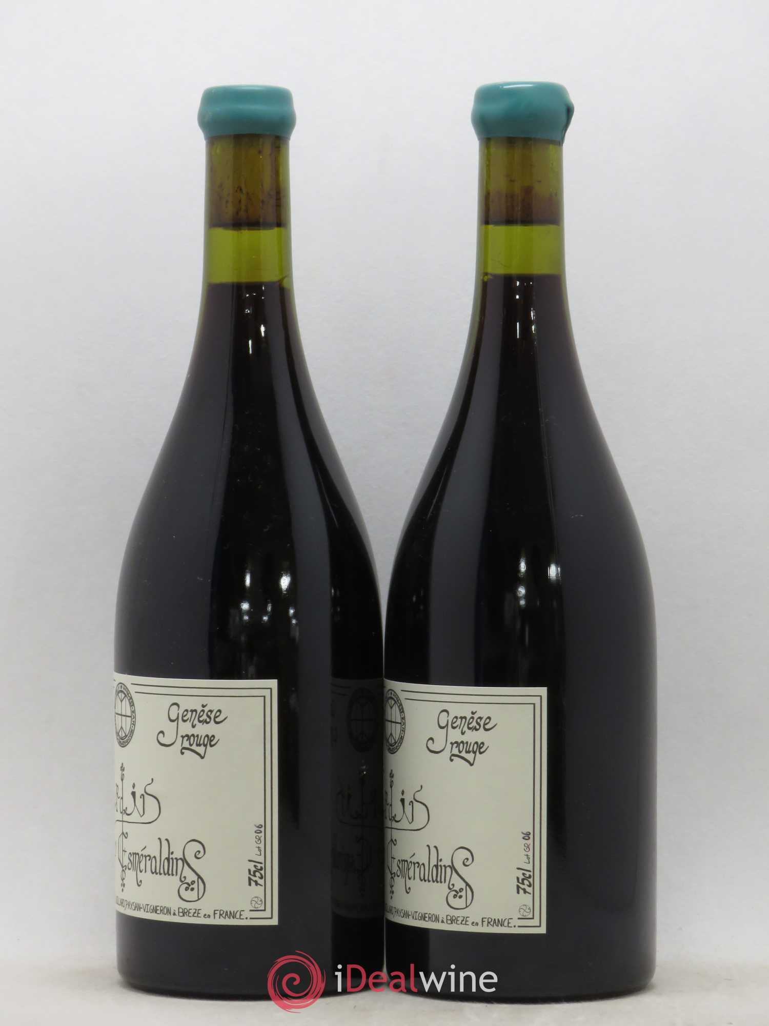 Vin de France Génèse Xavier Caillard - Les Jardins Esmeraldins 2006 - Lot de 2 bouteilles - 1