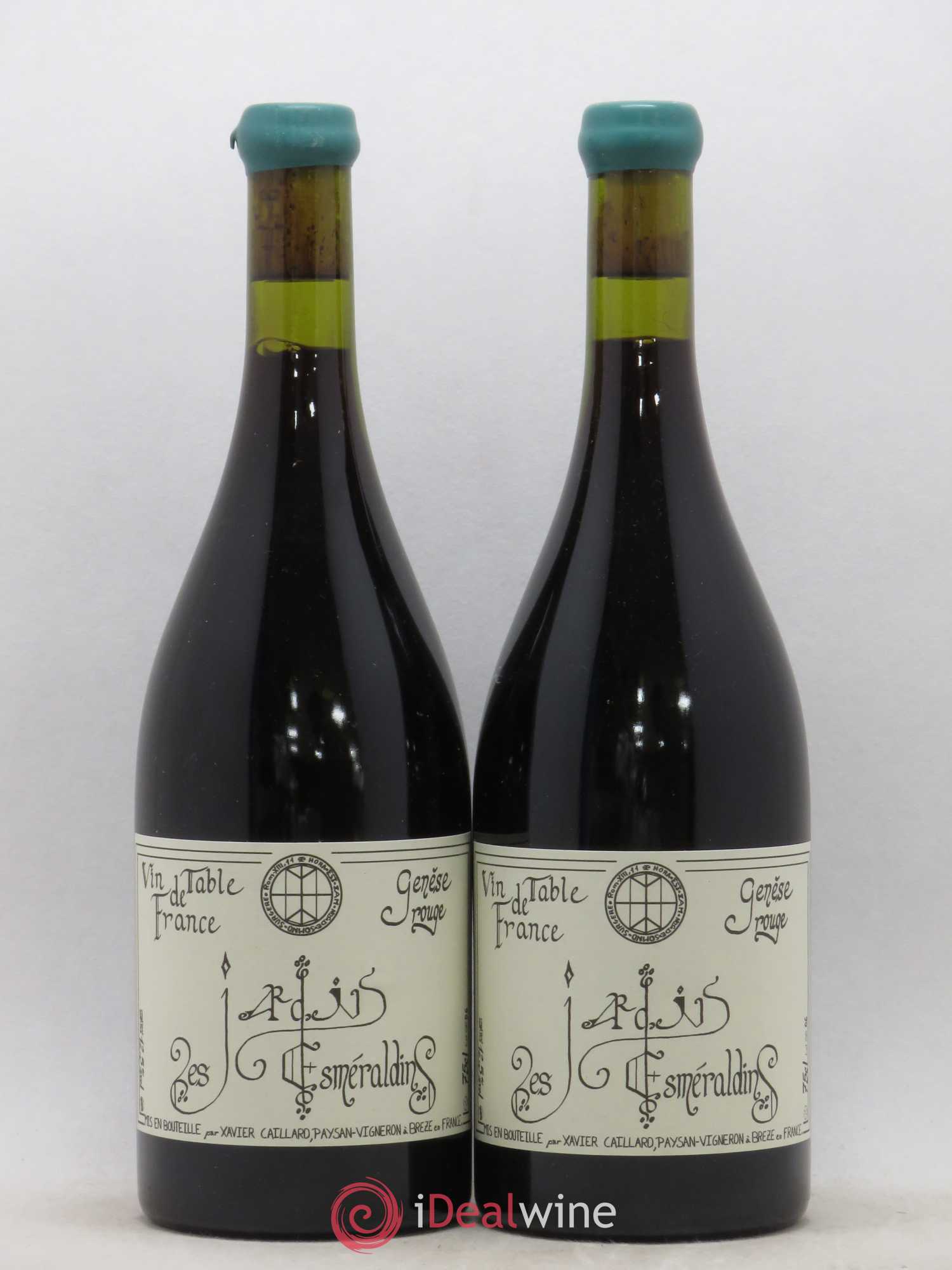 Vin de France Génèse Xavier Caillard - Les Jardins Esmeraldins 2006 - Lot de 2 bouteilles - 0