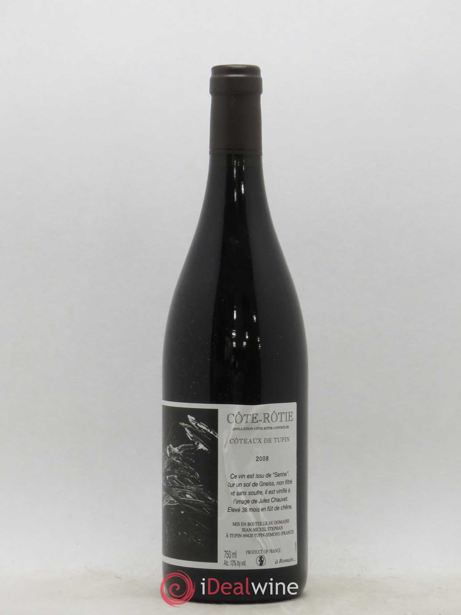 Côte-Rôtie Coteaux de Tupin Jean-Michel Stephan 2008 - Lot de 1 bouteille - 0