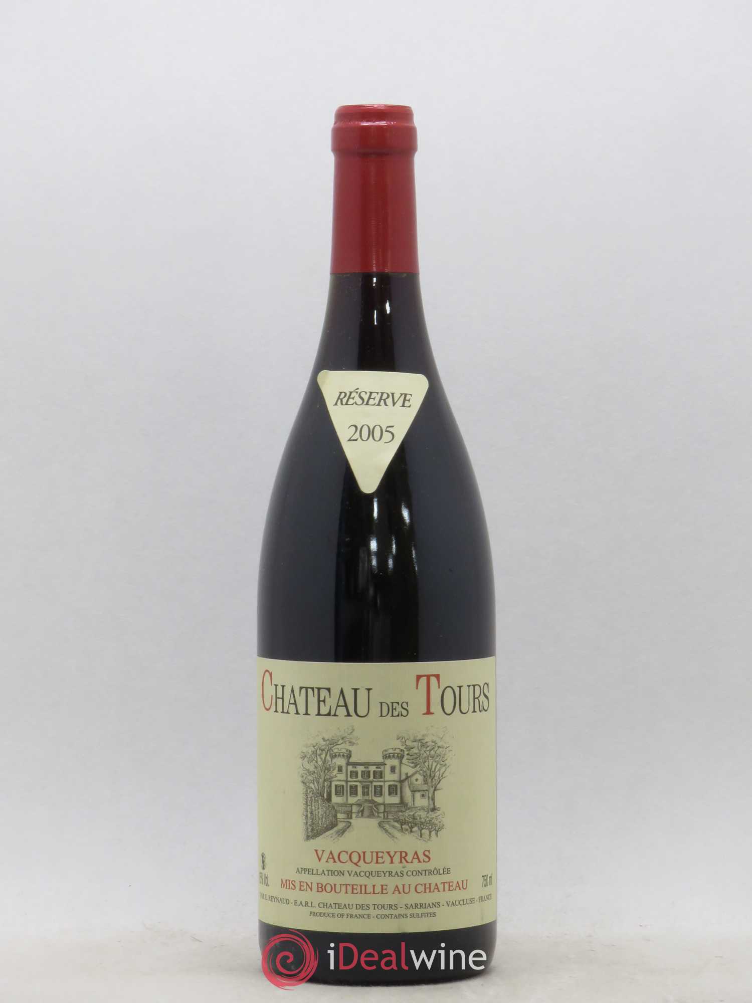 Vacqueyras Château des Tours Emmanuel Reynaud 2005 - Lot de 1 bouteille - 0