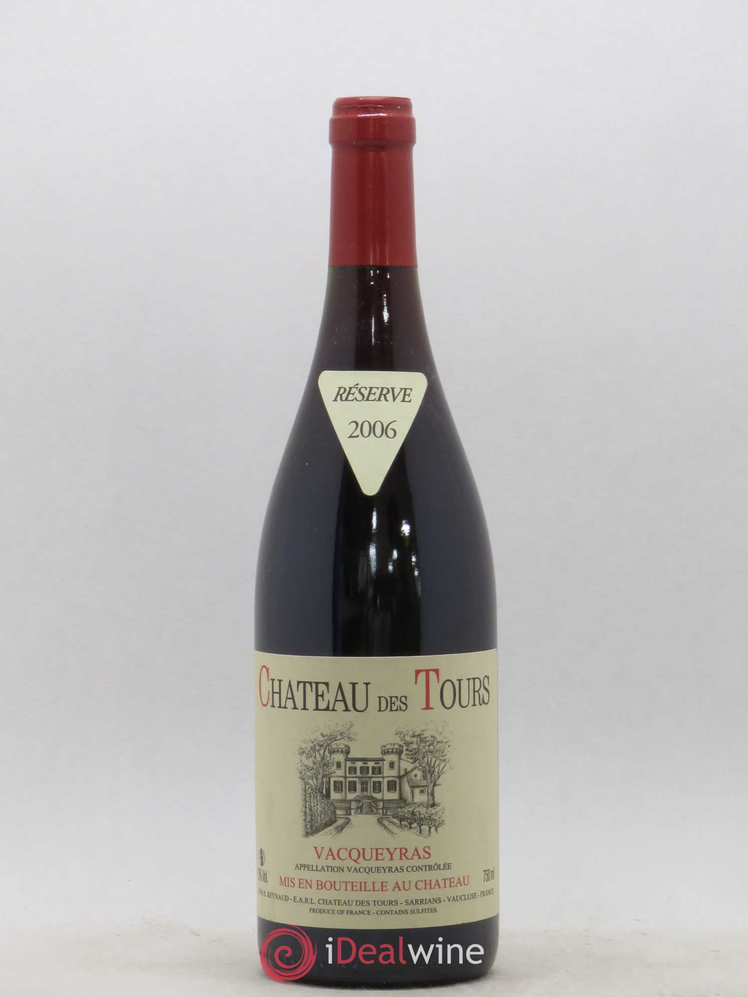 Vacqueyras Château des Tours Emmanuel Reynaud 2006 - Lot de 1 bouteille - 0