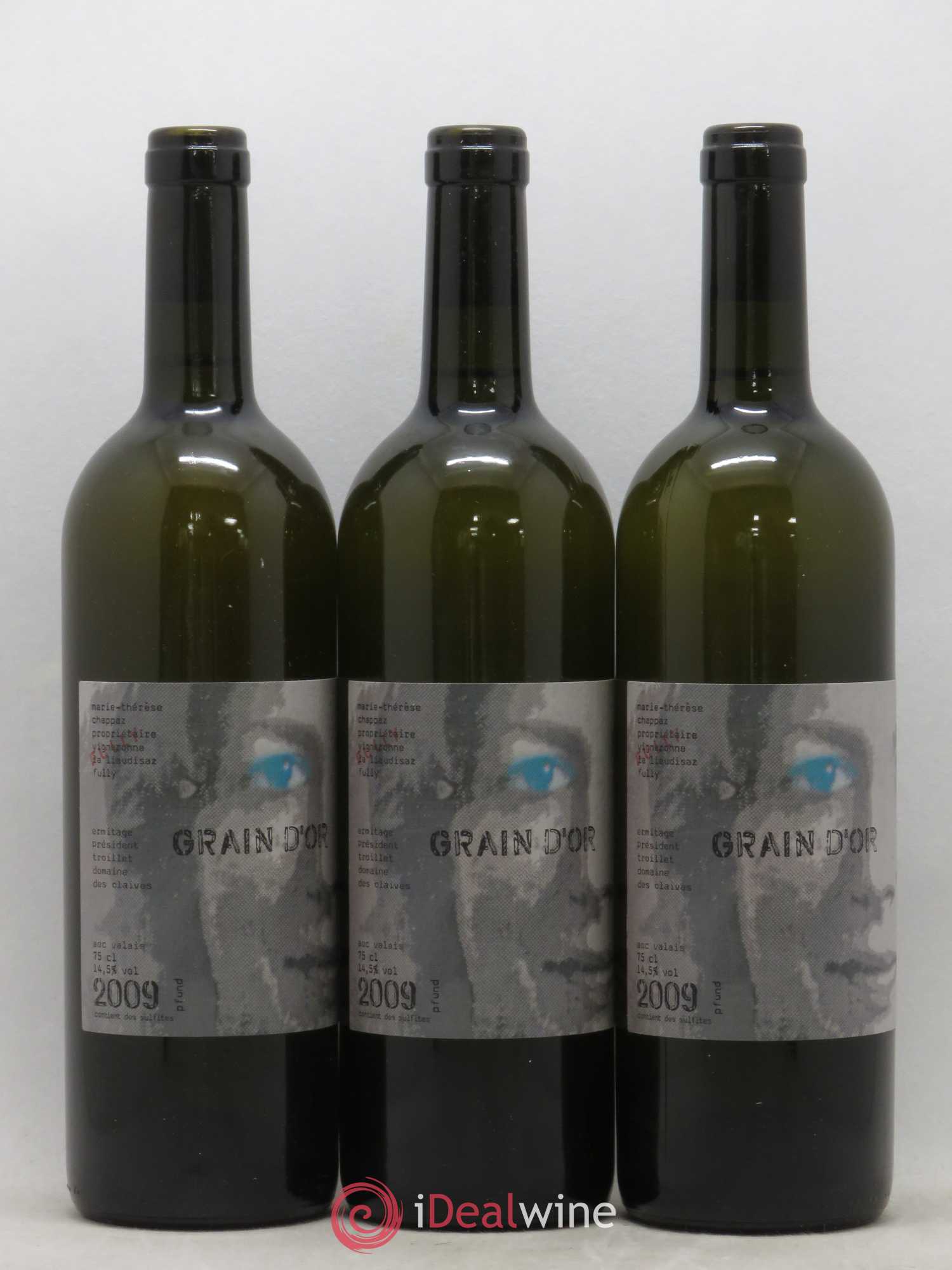 Valais Grain d'Or Ermitage Président Troillet Marie-Thérèse Chappaz - Domaine Des Claives 2009 - Lot de 3 bouteilles - 0