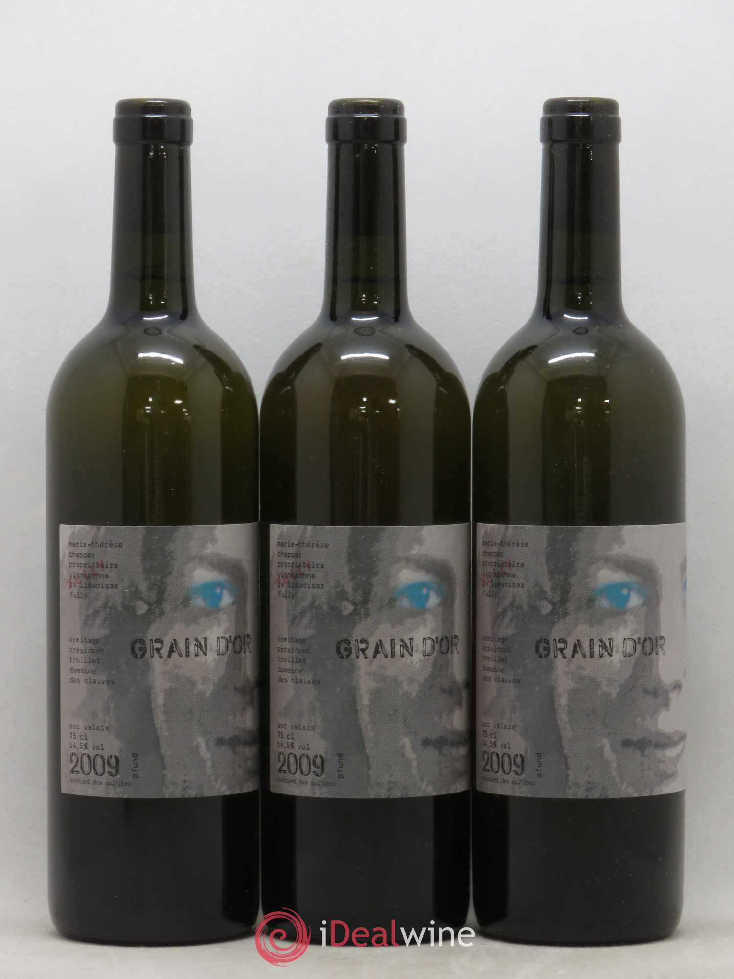 Valais Grain d'Or Ermitage Président Troillet Marie-Thérèse Chappaz - Domaine Des Claives 2009 - Lot de 3 bouteilles - 0