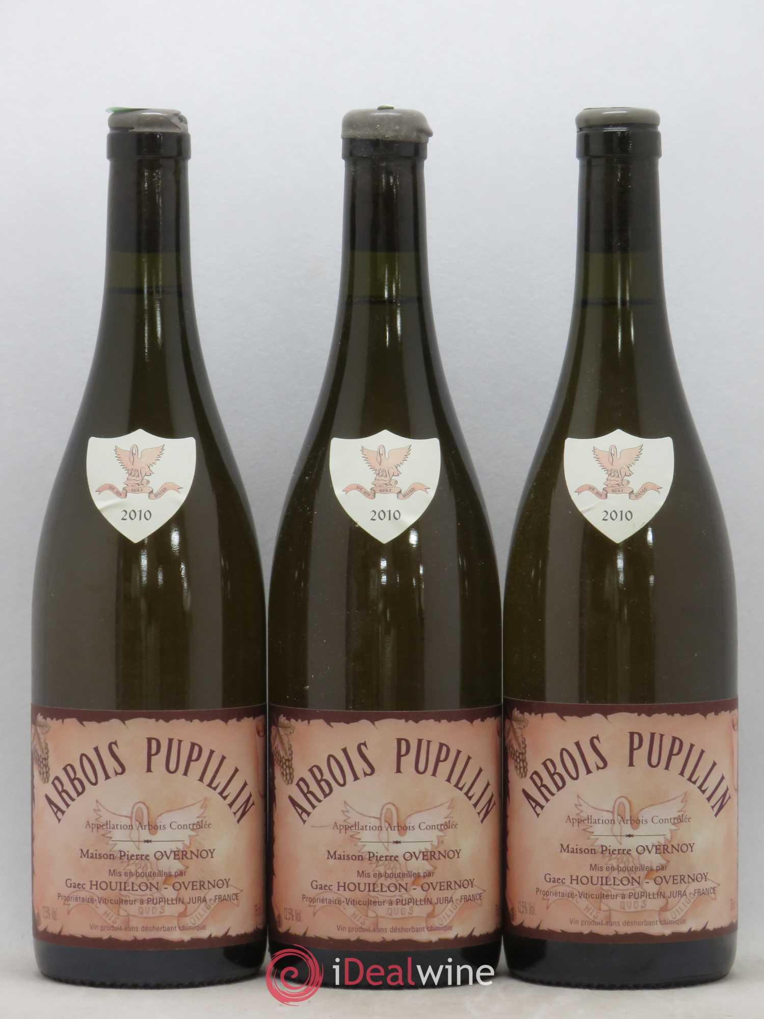Arbois-Pupillin Chardonnay de macération (cire grise) Overnoy-Houillon (Domaine) 2010 - Lot de 3 bouteilles - 0