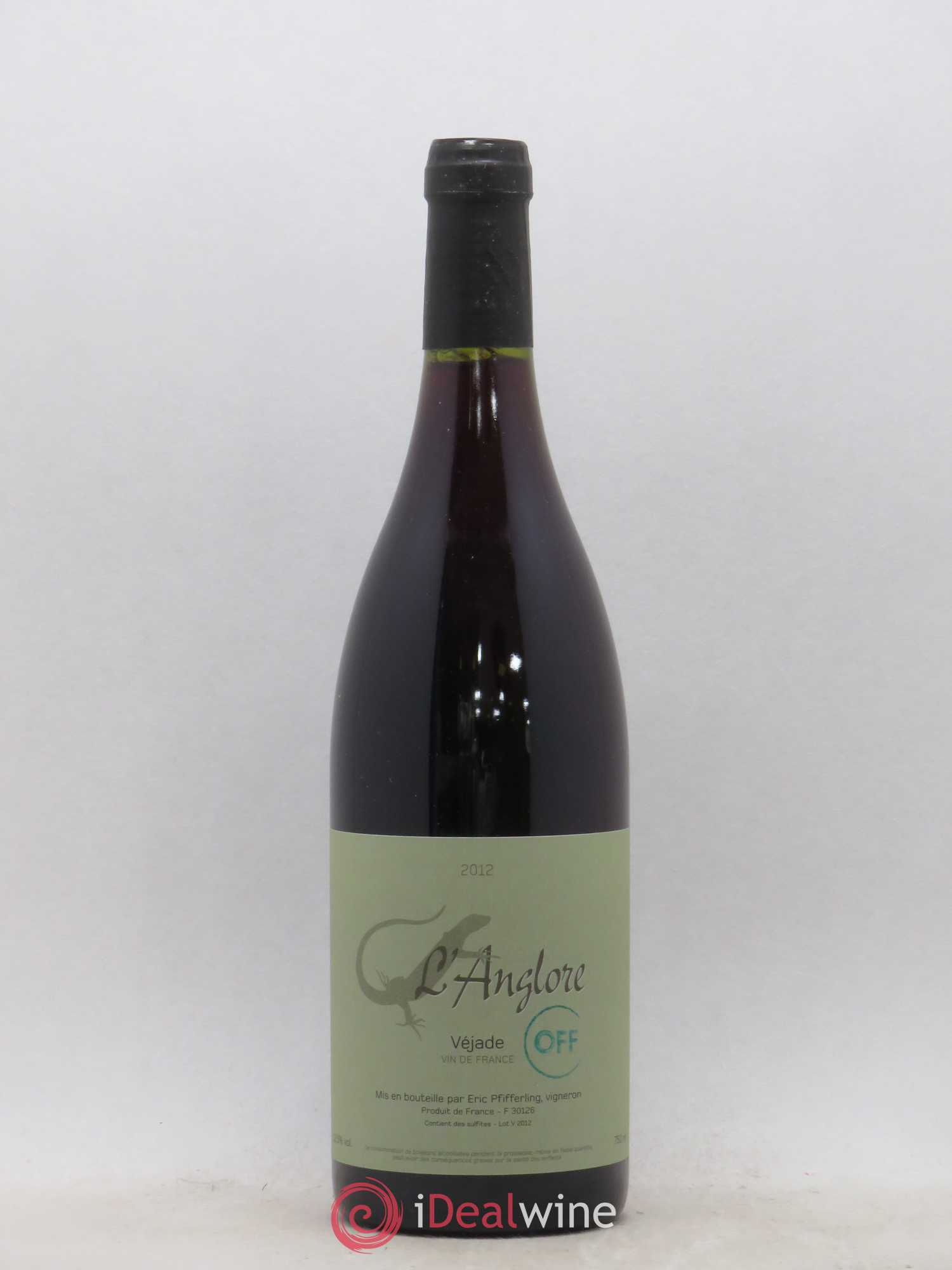 Vin de France Véjade Cuvée Off L'Anglore 2012 - Lot de 1 bouteille - 0