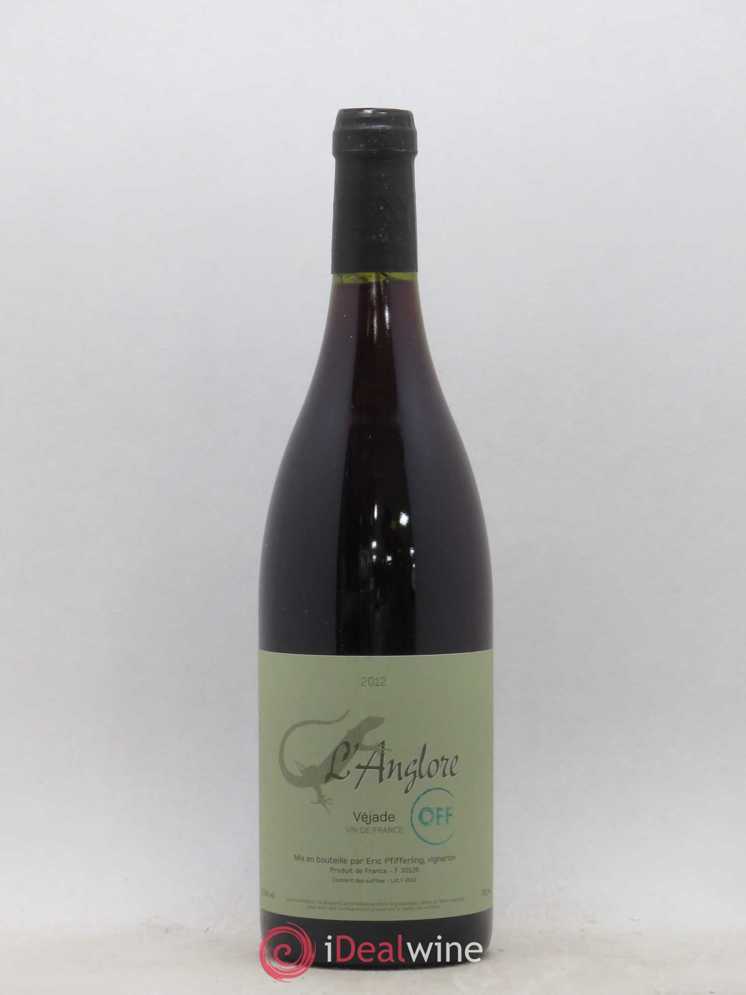 Vin de France Véjade Cuvée Off L'Anglore 2012 - Lot de 1 bouteille - 0