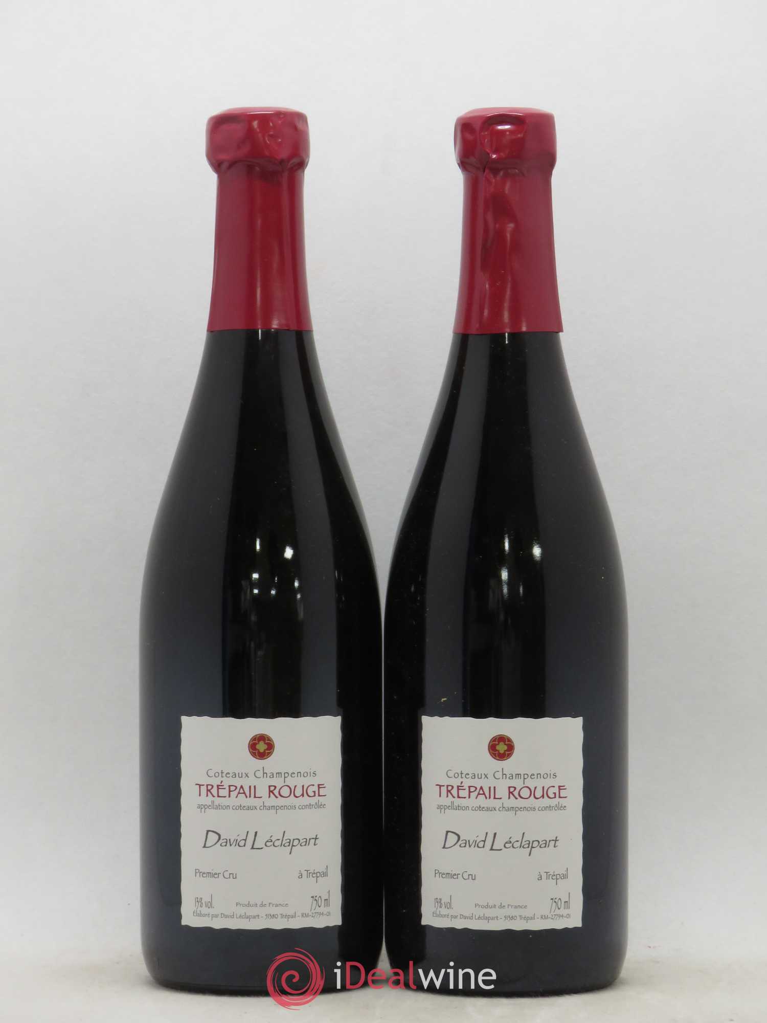 Coteaux Champenois 1er Cru Trepail Rouge David Leclapart 2007 - Lot de 2 bouteilles - 0