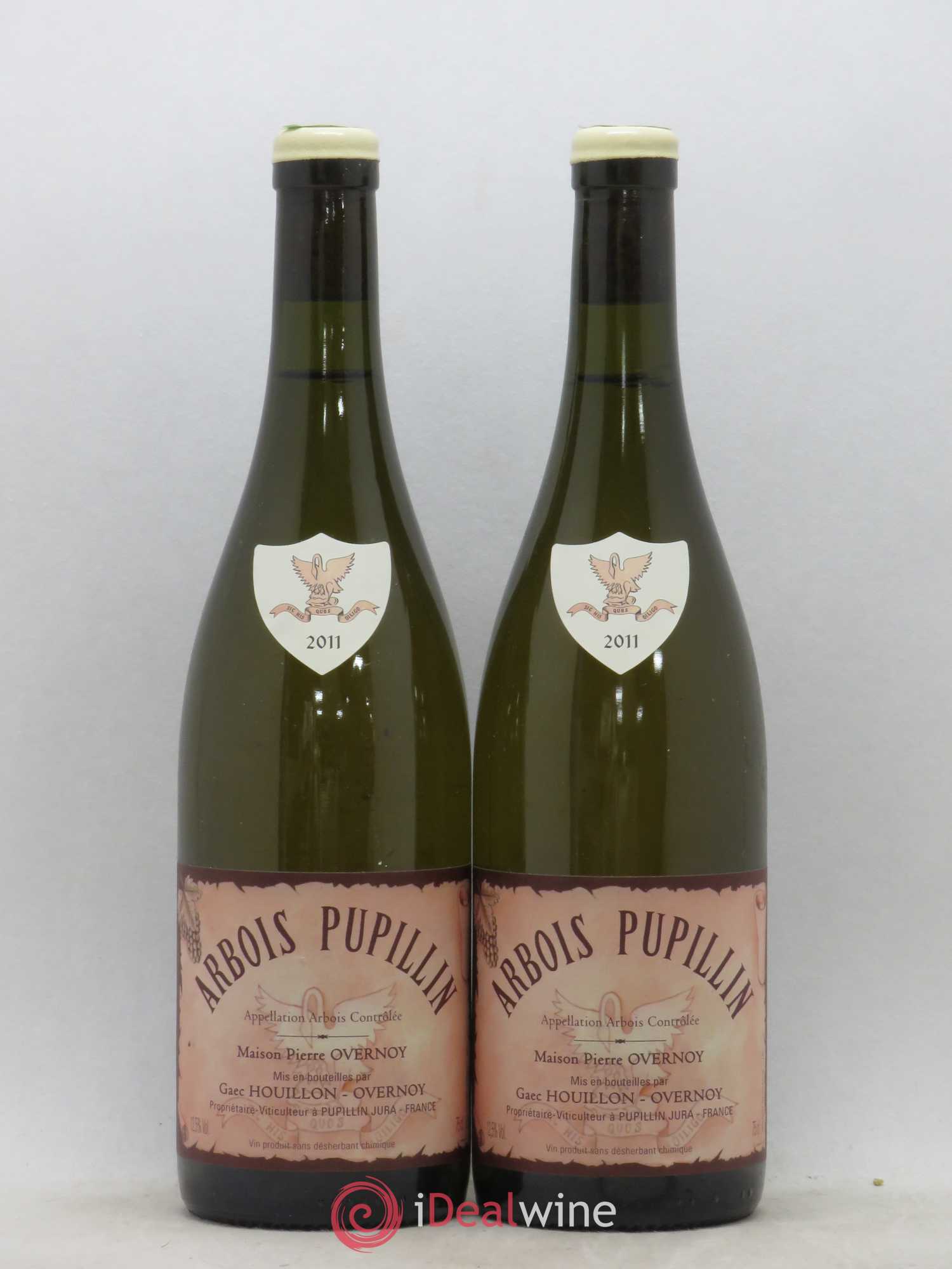 Arbois-Pupillin Chardonnay (cire blanche) Overnoy-Houillon (Domaine) 2011 - Lot de 2 bouteilles - 0