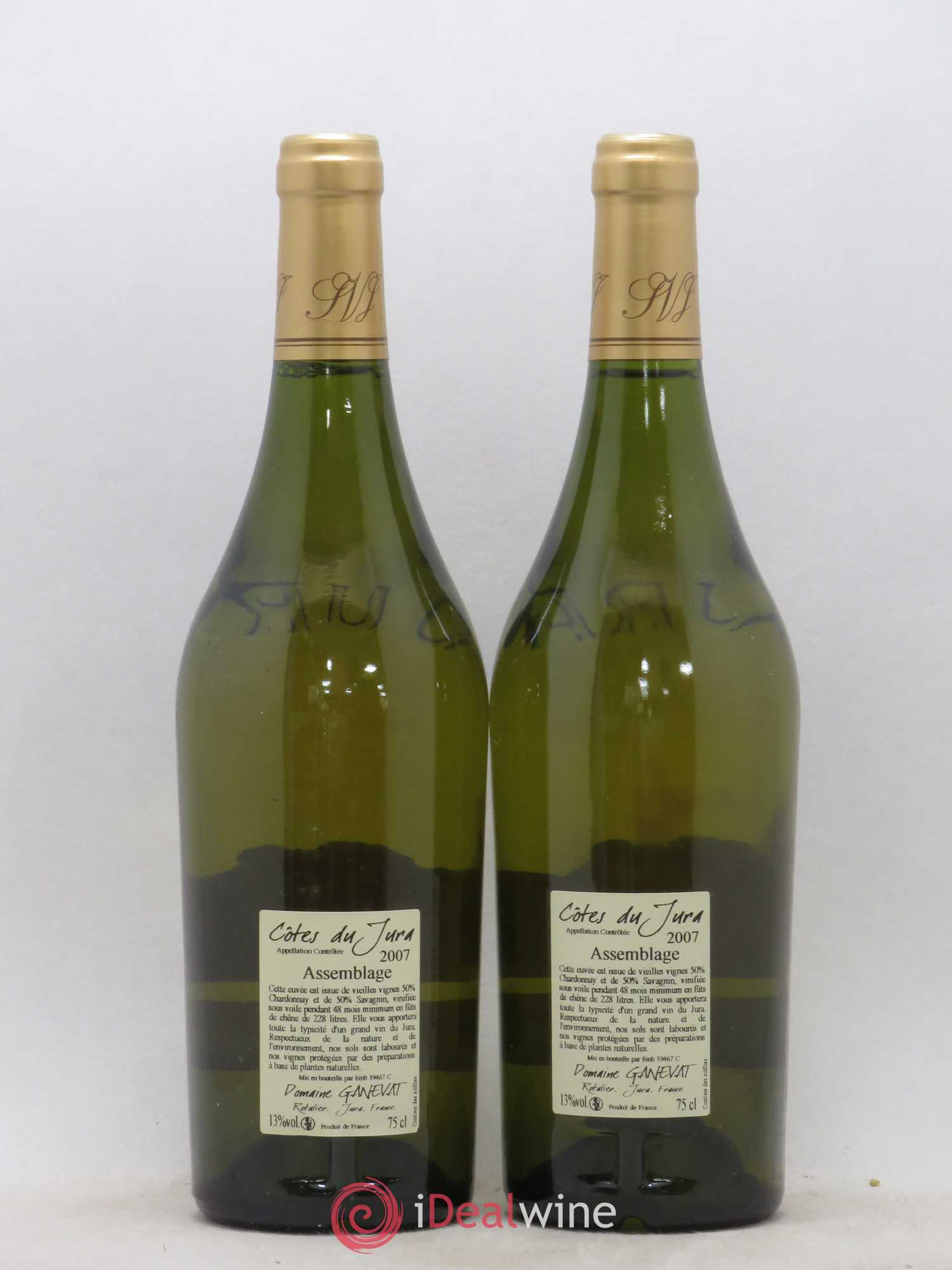 Côtes du Jura Cuvée de Garde Jean-François Ganevat (Domaine) 2007 - Lot de 2 bouteilles - 1