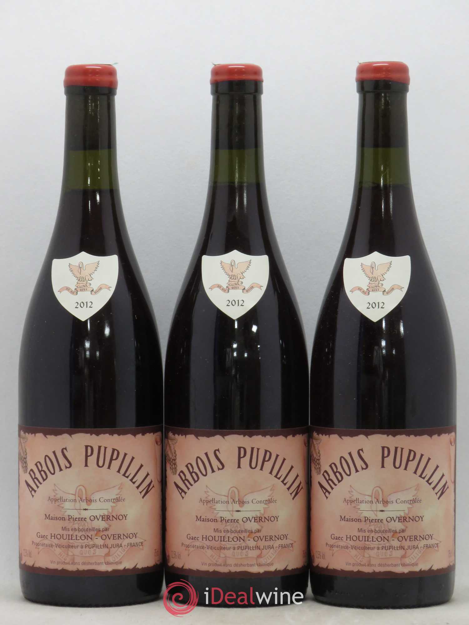 Arbois-Pupillin Poulsard (cire rouge) Overnoy-Houillon (Domaine) 2012 - Lot de 3 bouteilles - 0