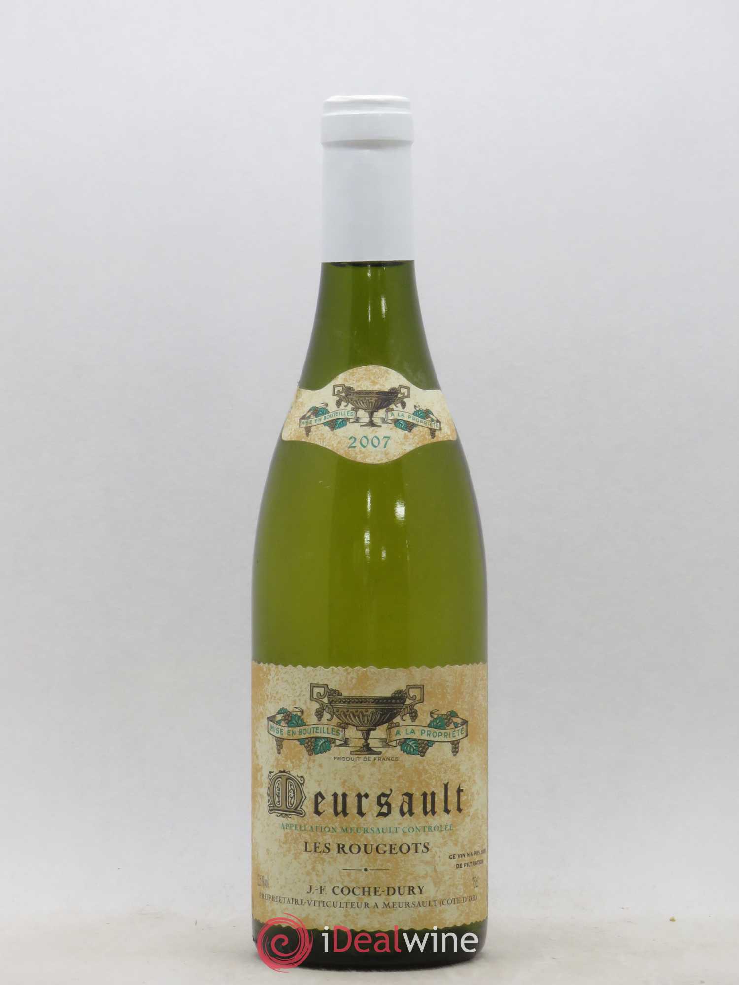 Meursault Les Rougeots Coche Dury (Domaine) 2007 - Lot de 1 bouteille - 0