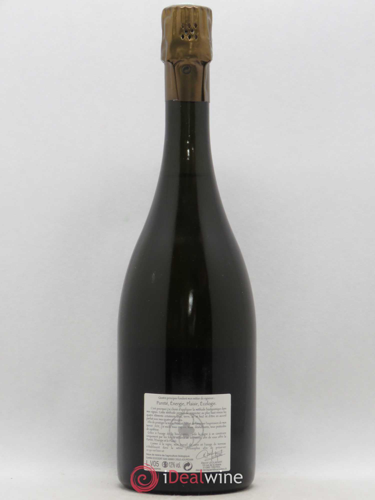 L'Apôtre Blanc de Blancs 1er Cru Extra-Brut David Leclapart 2005 - Lot de 1 bouteille - 1