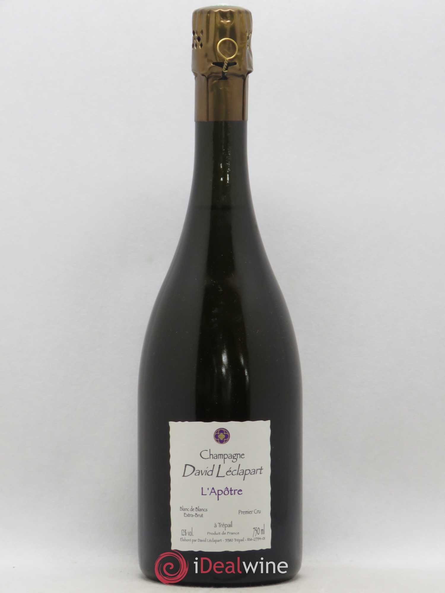 L'Apôtre Blanc de Blancs 1er Cru Extra-Brut David Leclapart 2005 - Lot de 1 bouteille - 0