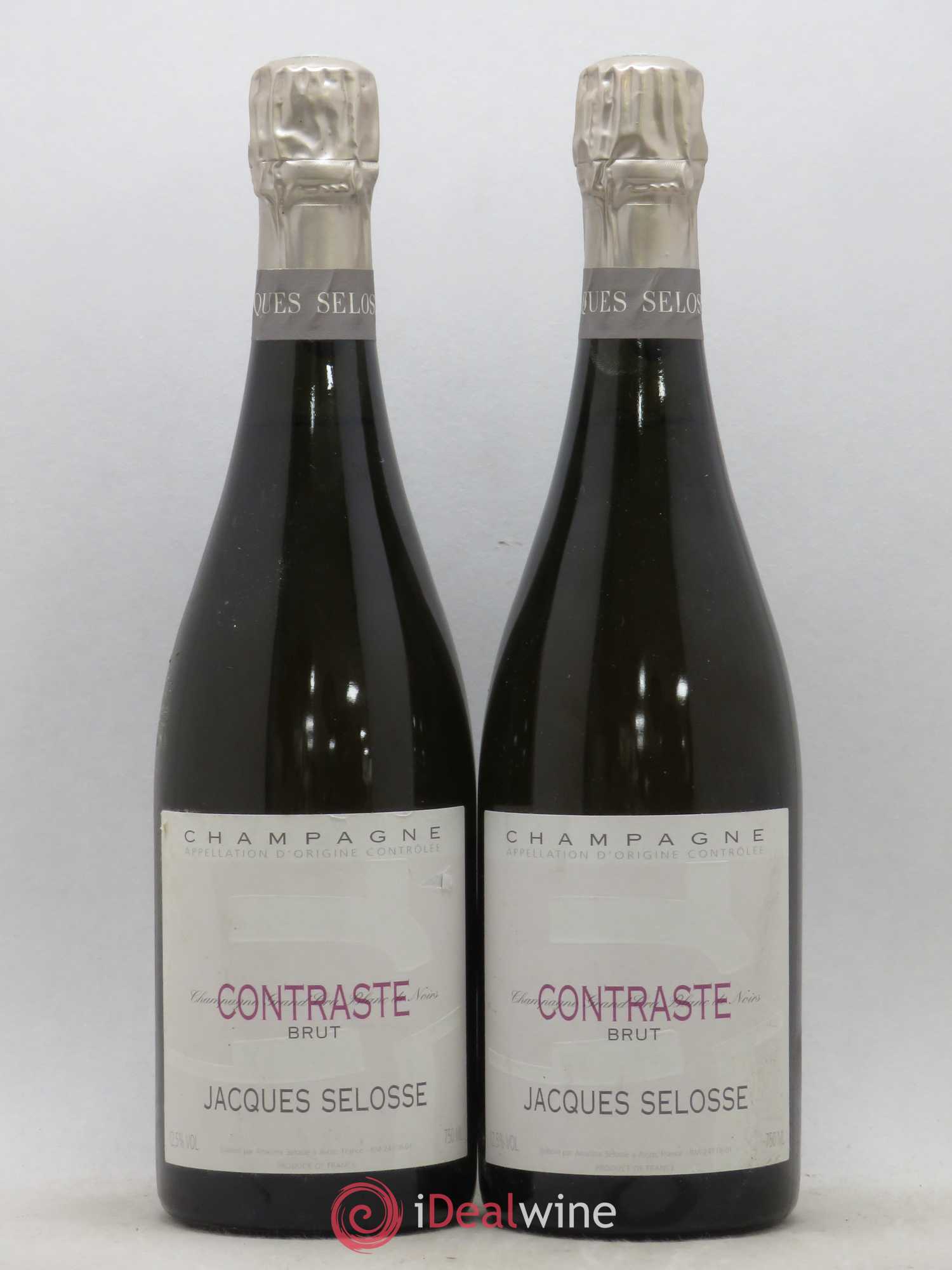Contraste Blanc de Noirs Grand Cru Brut Jacques Selosse - Lot de 2 bouteilles - 0