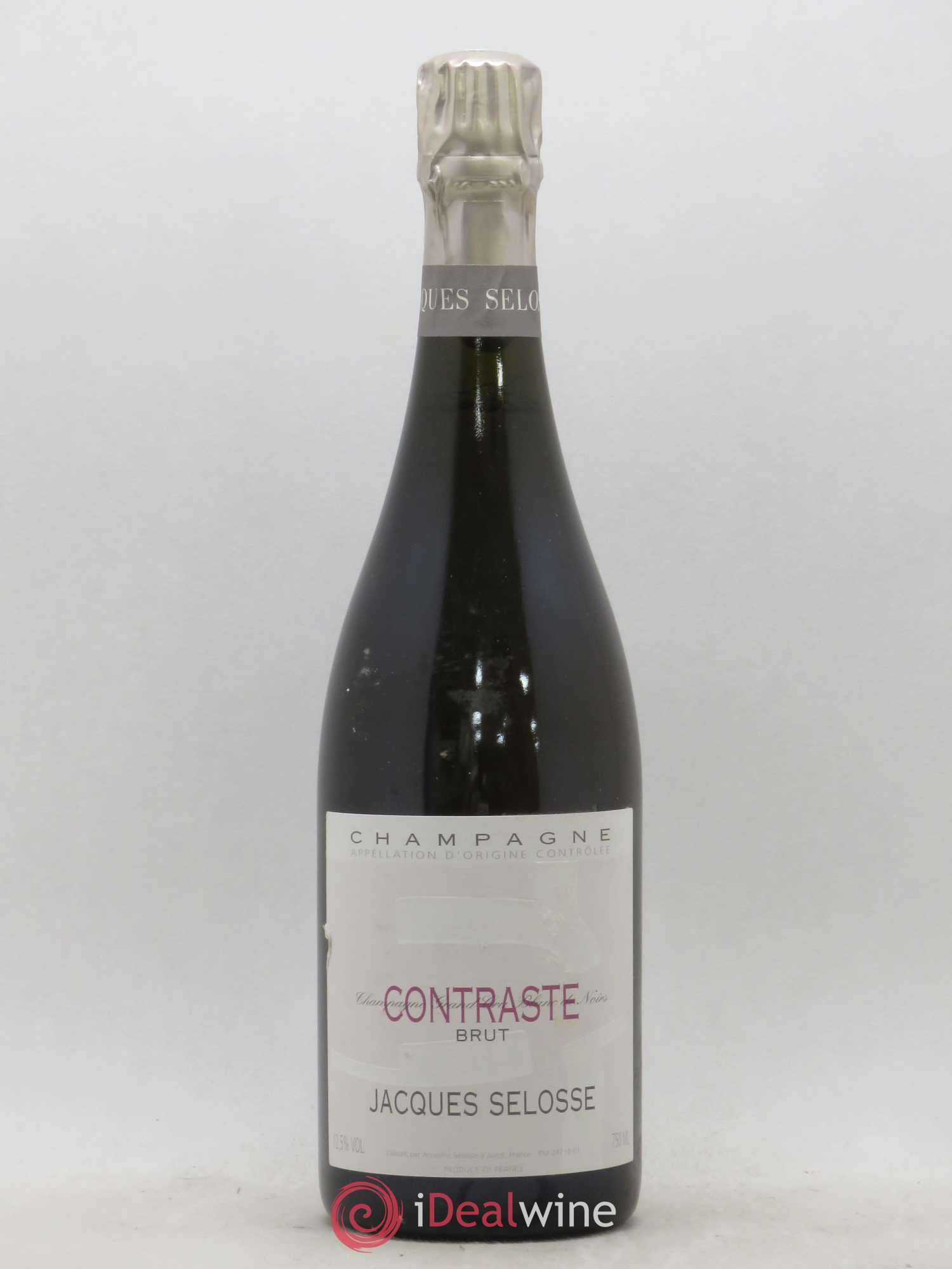 Contraste Blanc de Noirs Grand Cru Brut Jacques Selosse - Lot de 1 bouteille - 0