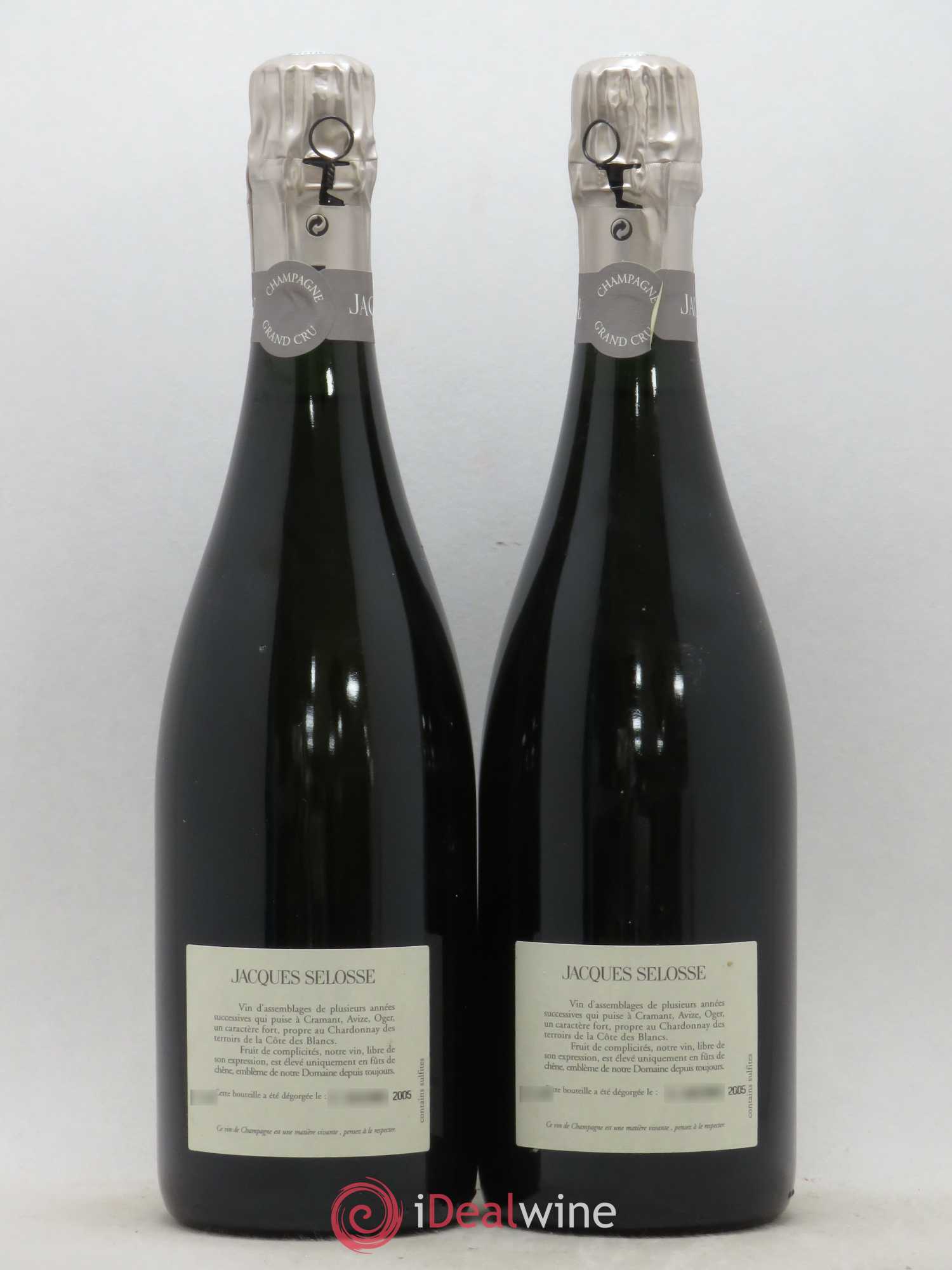 Blanc de Blancs Grand Cru Extra-Brut Jacques Selosse - Lot de 2 bouteilles - 1