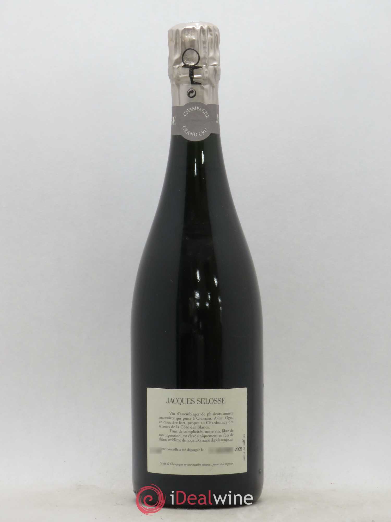 Blanc de Blancs Grand Cru Extra-Brut Jacques Selosse - Lot de 1 bouteille - 1