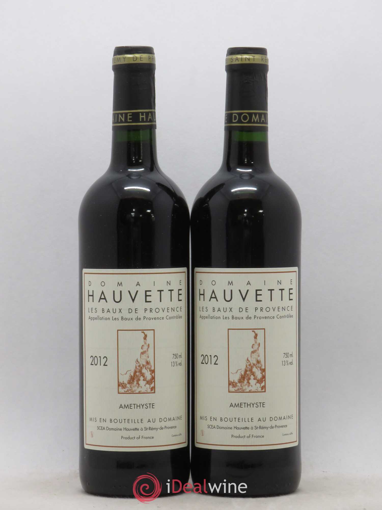 Alpilles Améthyste Hauvette (Domaine) Les Baux de Provence 2012 - Lot de 2 bouteilles - 0