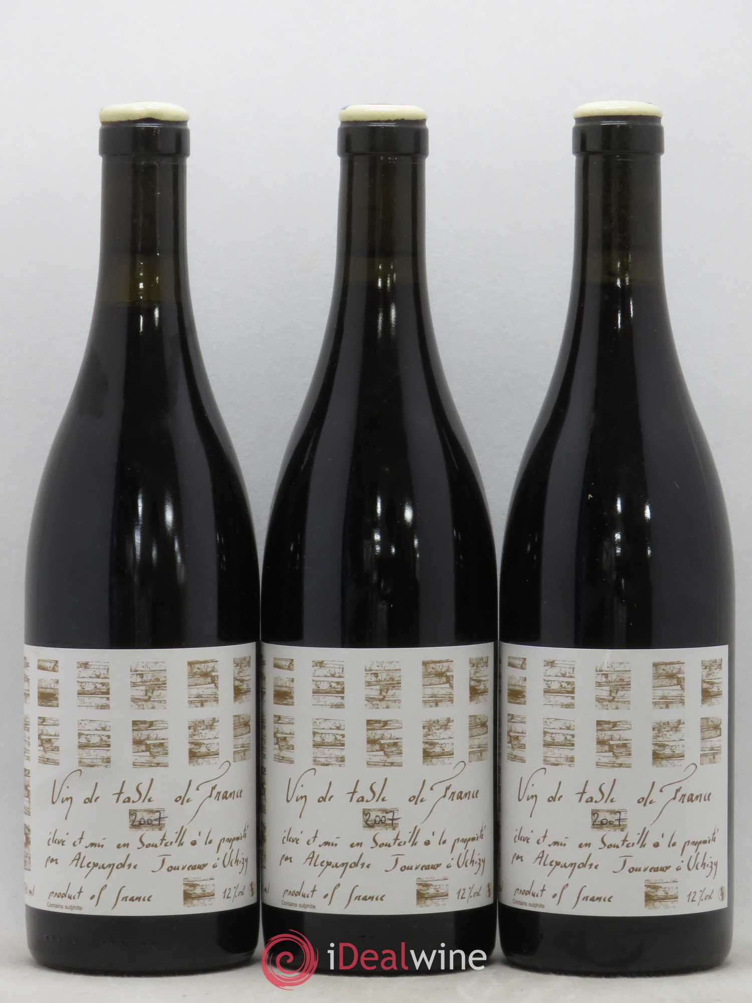 Vin de France En l'Orme Alexandre Jouveaux 2007 - Lot de 3 bouteilles - 0