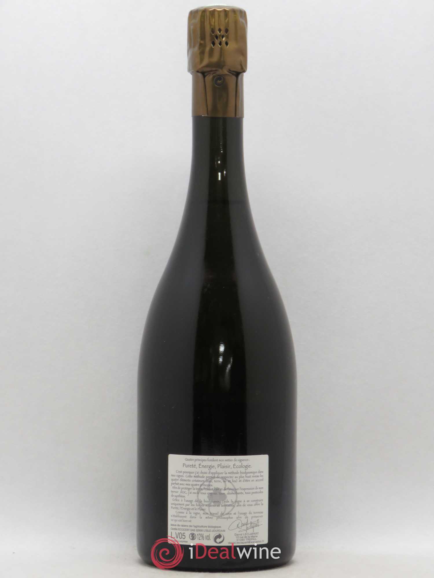 L'Apôtre Blanc de Blancs 1er Cru Extra-Brut David Leclapart 2005 - Lot de 1 bouteille - 1