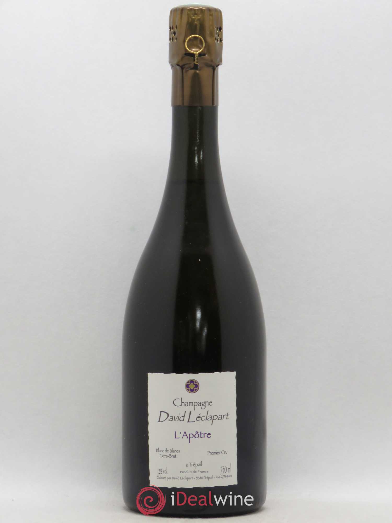L'Apôtre Blanc de Blancs 1er Cru Extra-Brut David Leclapart 2005 - Lot de 1 bouteille - 0