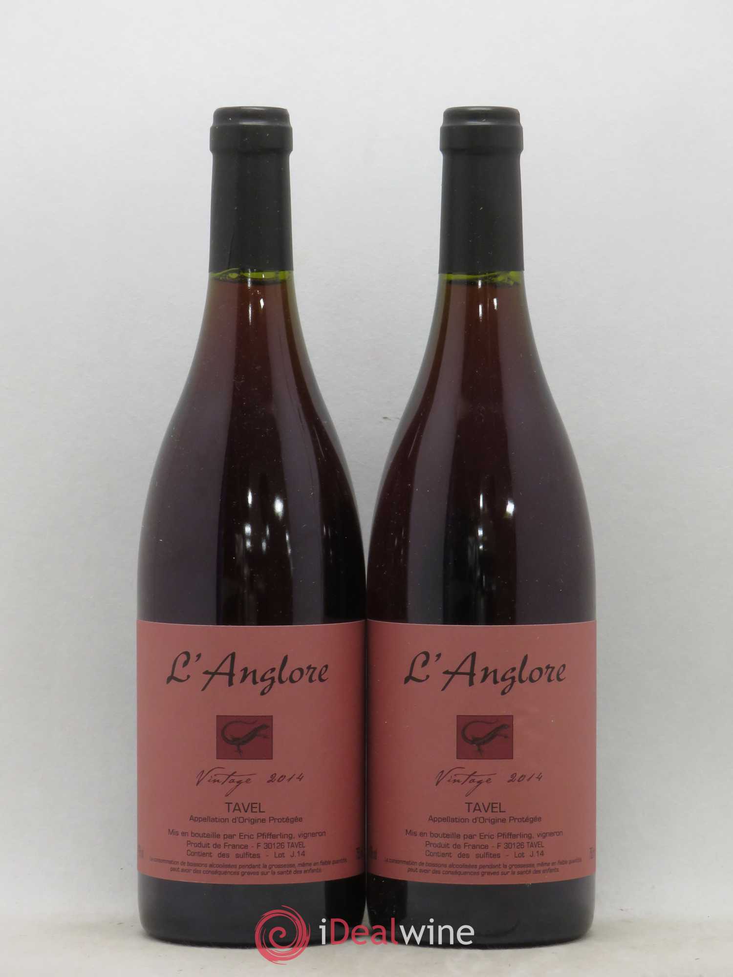 Tavel Vintage L'Anglore 2014 - Lot de 2 bouteilles - 0