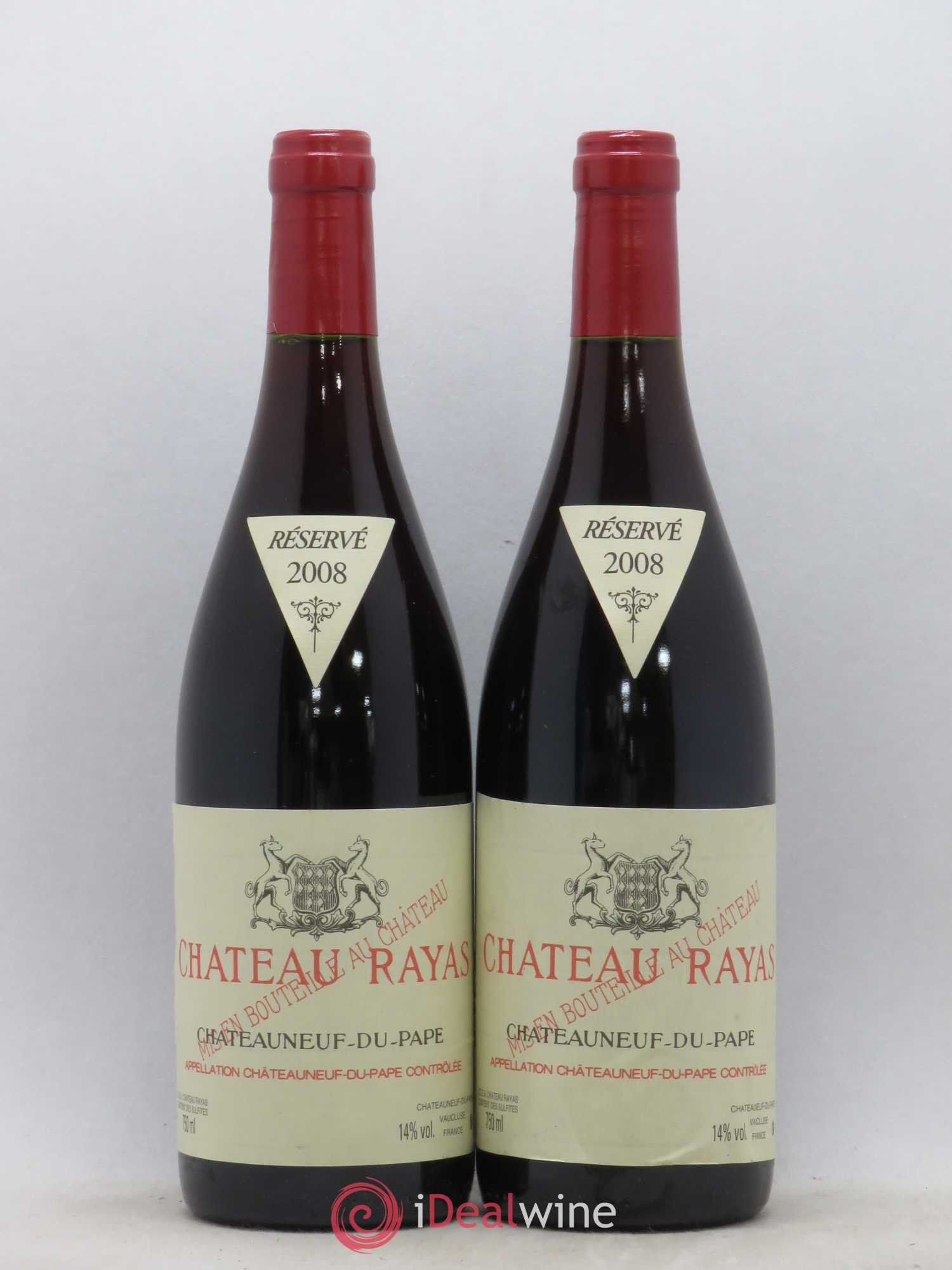 Châteauneuf-du-Pape Château Rayas Emmanuel Reynaud 2008 - Lot de 2 bouteilles - 0