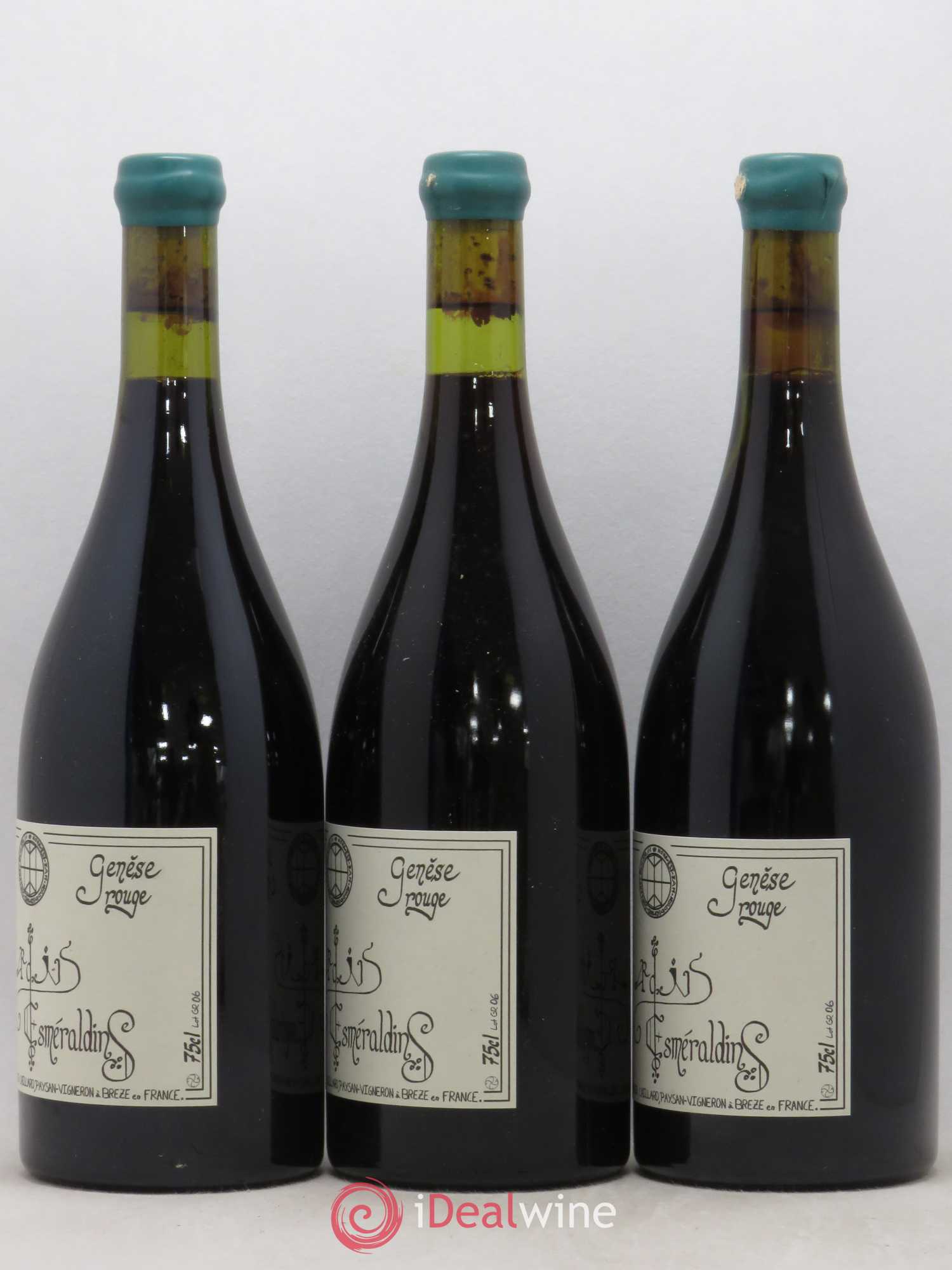 Vin de France Génèse Xavier Caillard - Les Jardins Esmeraldins 2006 - Lot de 3 bouteilles - 1