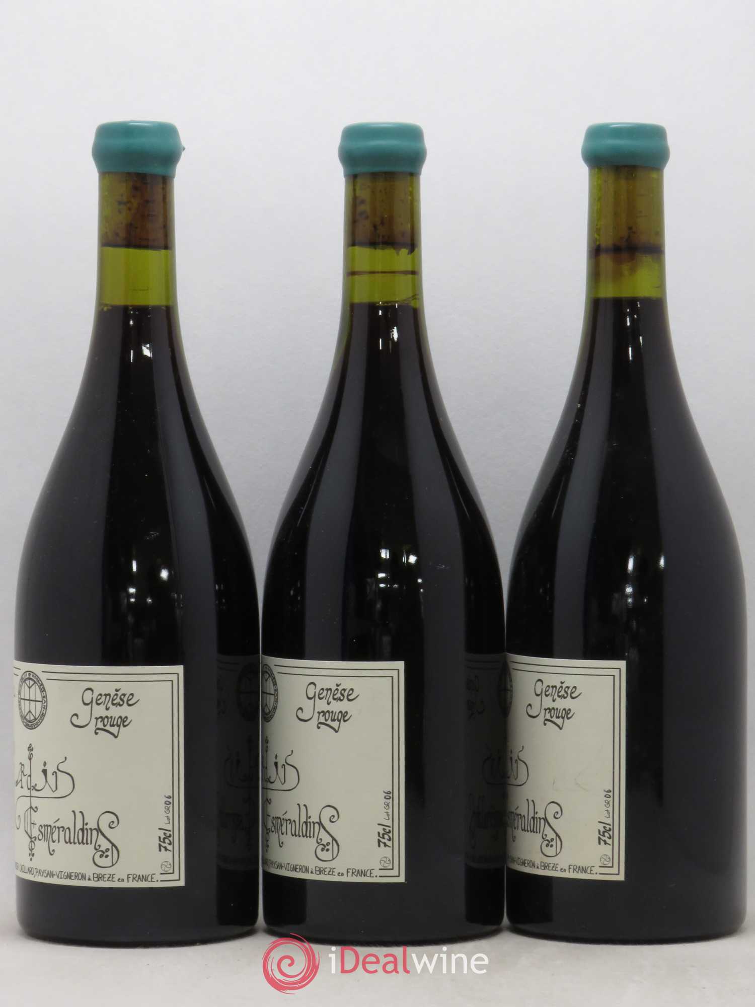 Vin de France Génèse Xavier Caillard - Les Jardins Esmeraldins 2006 - Lot de 3 bouteilles - 1