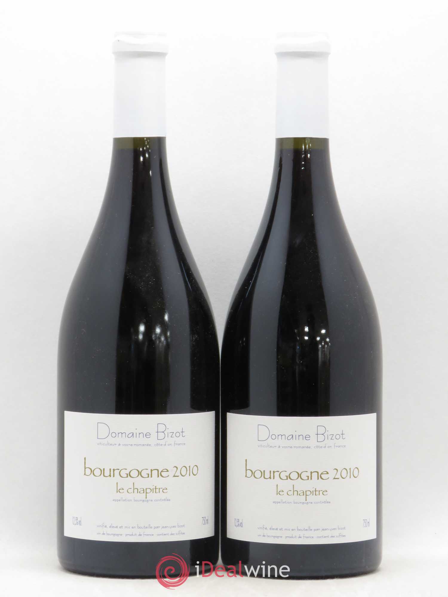 Bourgogne Le Chapitre Bizot (Domaine) 2010 - Lot de 2 bouteilles - 0