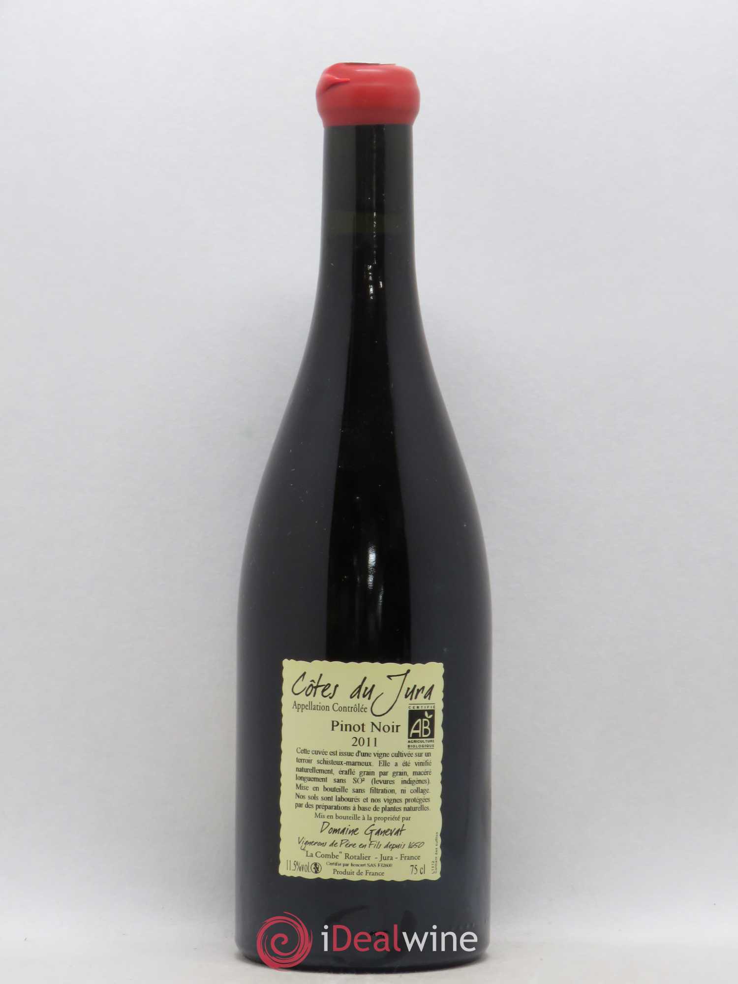 Côtes du Jura Pinot Noir En Billat  Jean-François Ganevat (Domaine) 2011 - Lot de 1 bouteille - 1