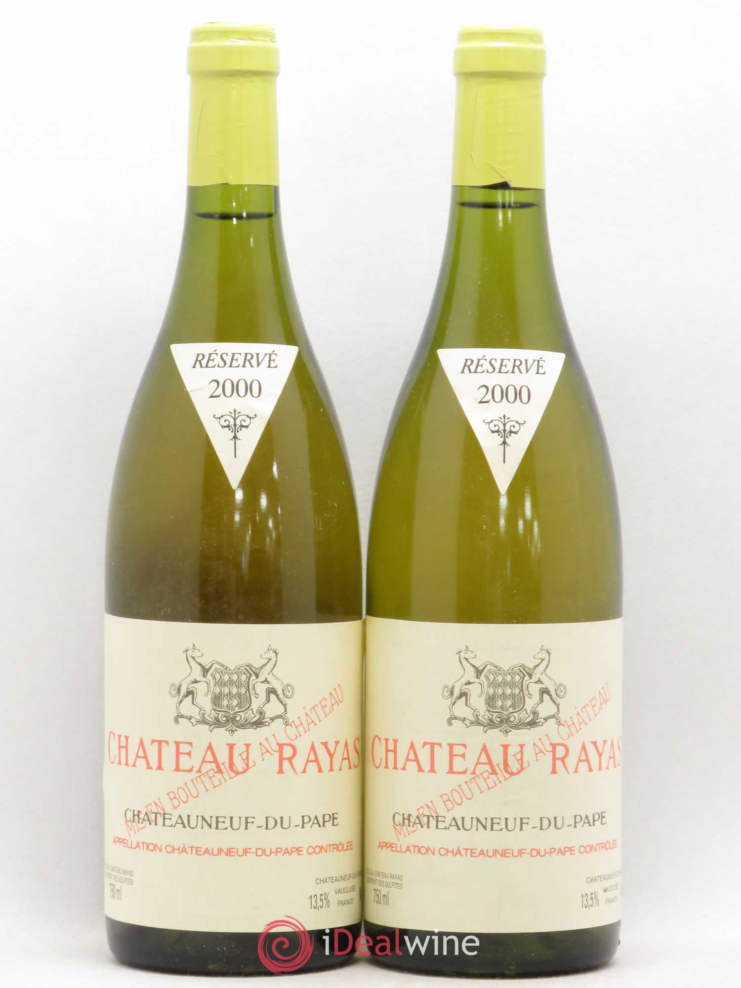 Châteauneuf-du-Pape Château Rayas Emmanuel Reynaud 2000 - Lot de 2 bouteilles - 0