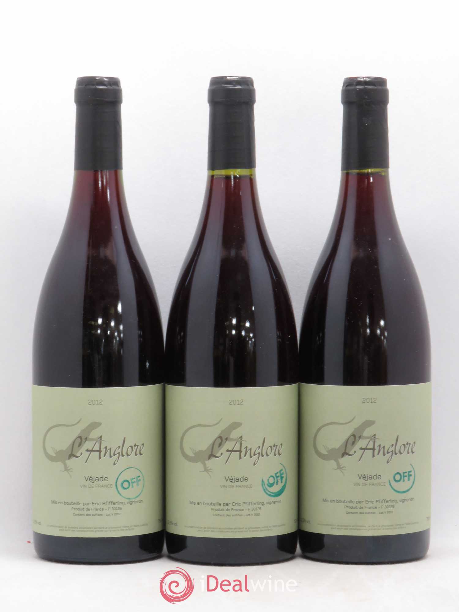 Vin de France Véjade Cuvée Off L'Anglore 2012 - Lot de 6 bouteilles - 1