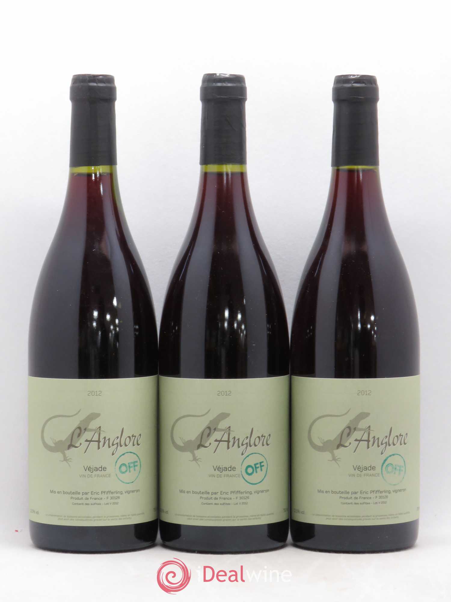 Vin de France Véjade Cuvée Off L'Anglore 2012 - Lot de 6 bouteilles - 2