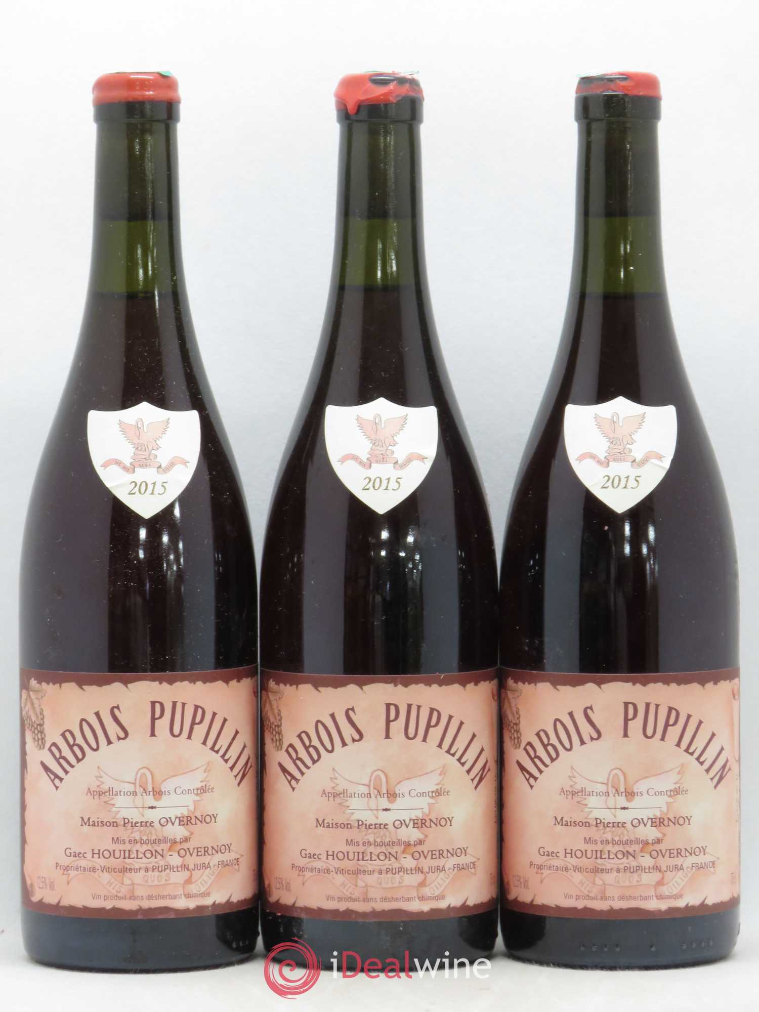 Arbois-Pupillin Poulsard (cire rouge) Overnoy-Houillon (Domaine) 2015 - Lot de 3 bouteilles - 0
