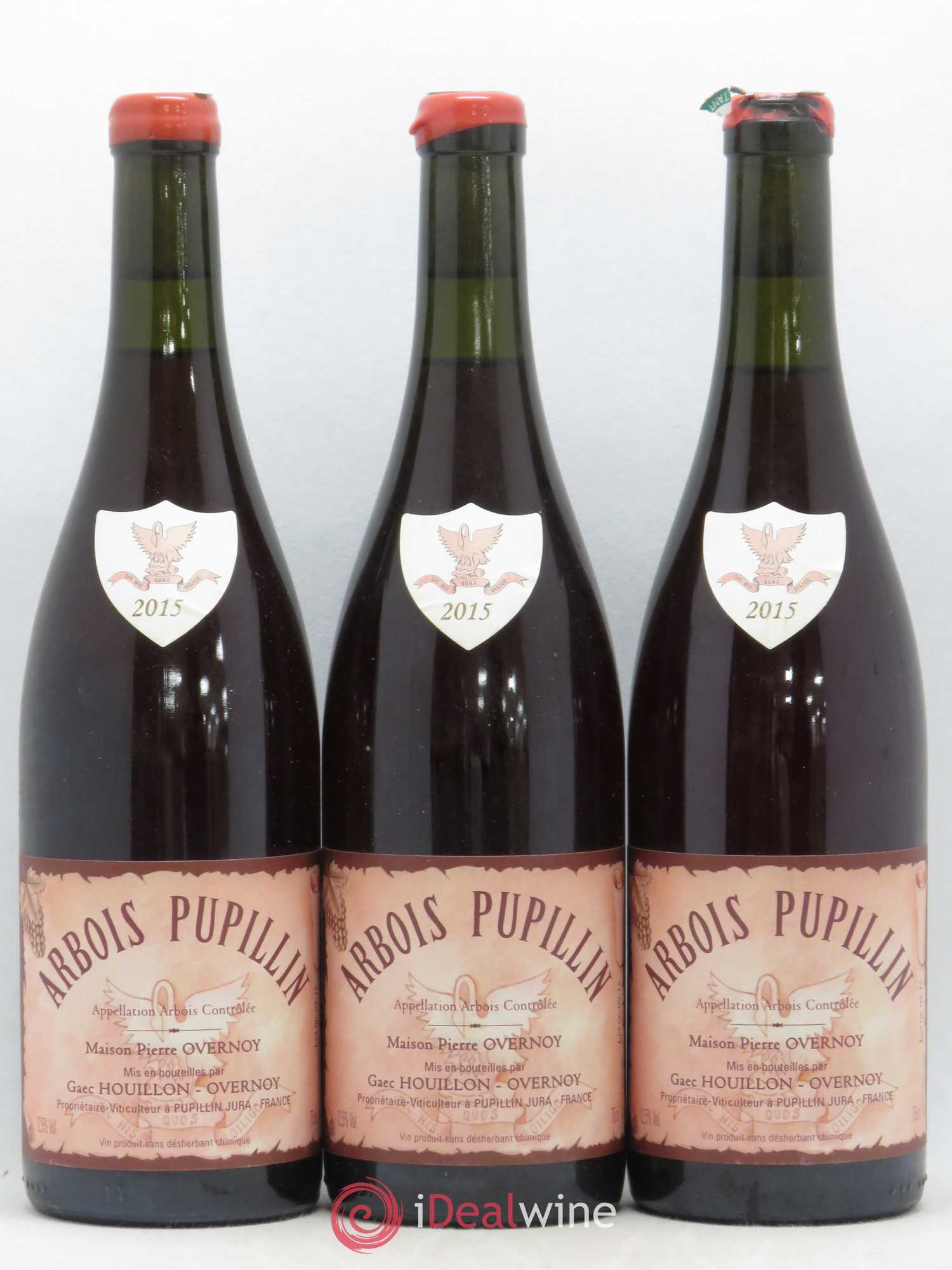 Arbois-Pupillin Poulsard (cire rouge) Overnoy-Houillon (Domaine) 2015 - Lot de 3 bouteilles - 0