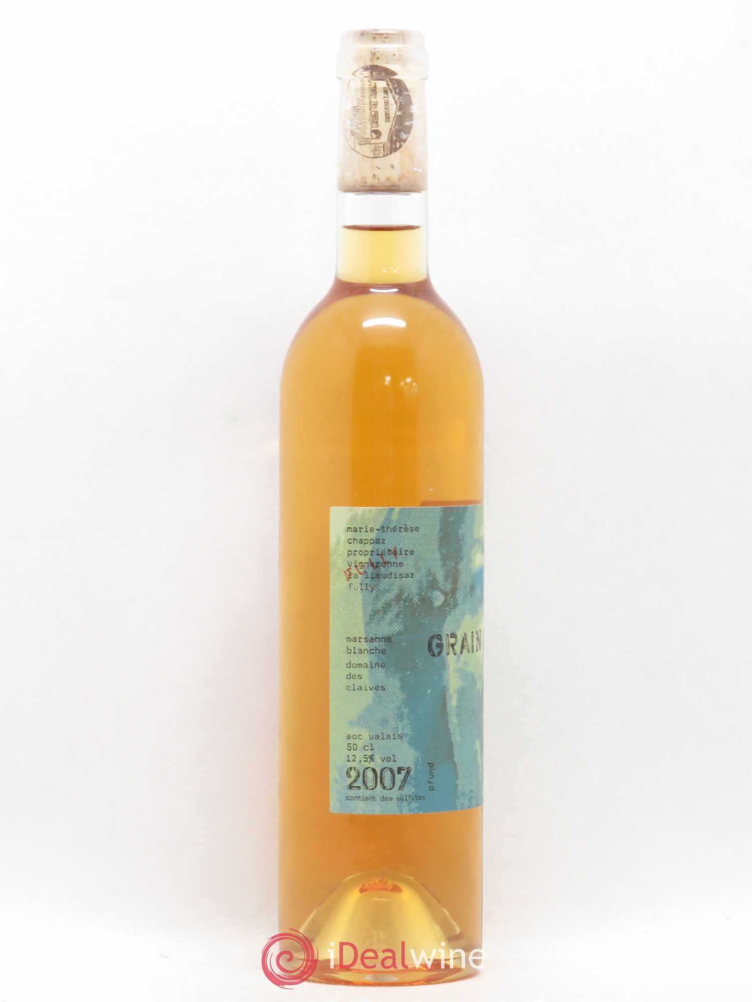 Valais Grain Noble Marsanne Blanche Marie-Thérèse Chappaz - Domaine Les Claives 2007 - Lotto di 1 bottiglia - 1
