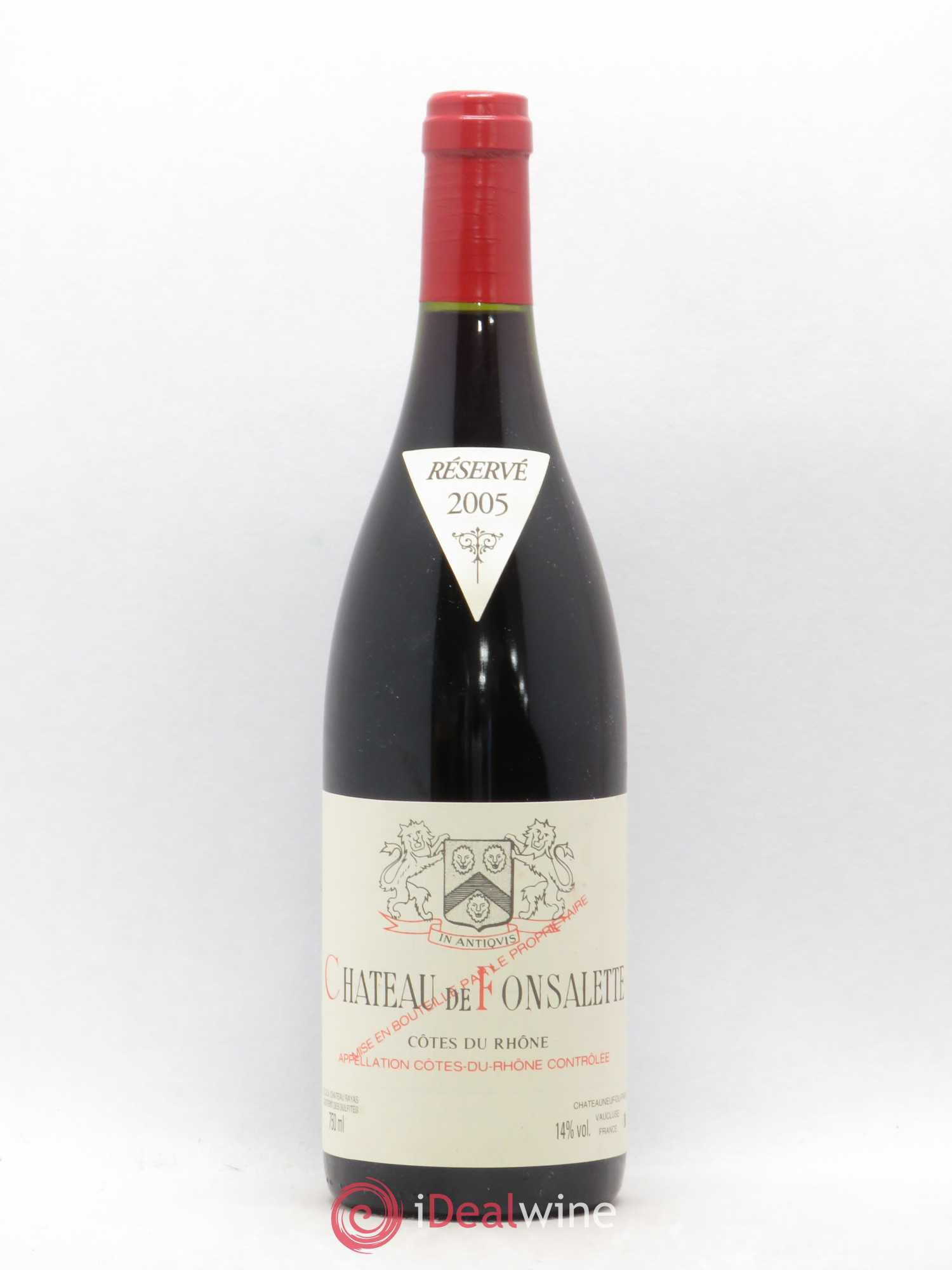 Côtes-du-Rhône Château de Fonsalette Emmanuel Reynaud 2005 - Lot de 1 bouteille - 0
