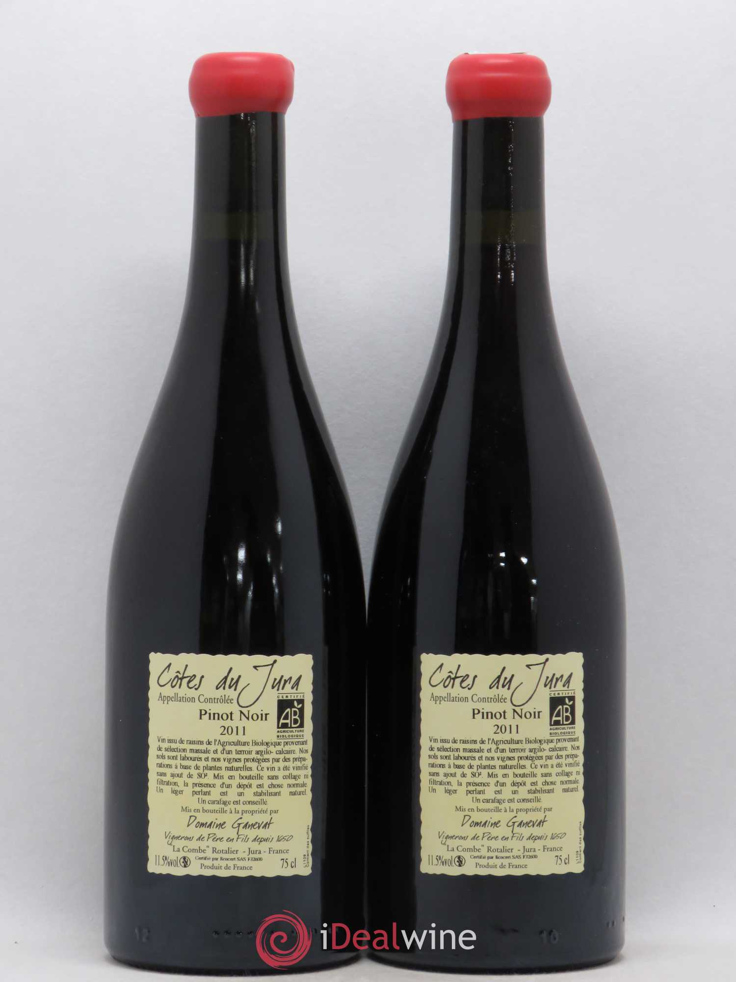 Côtes du Jura Cuvée Julien Jean-François Ganevat (Domaine) 2011 - Lot de 2 bouteilles - 1