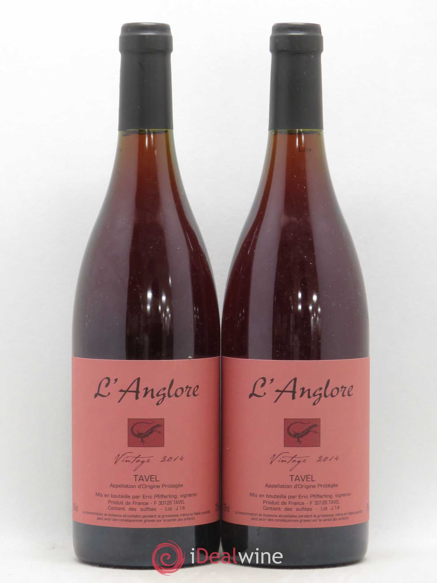 Tavel Vintage L'Anglore 2014 - Lot de 2 bouteilles - 0
