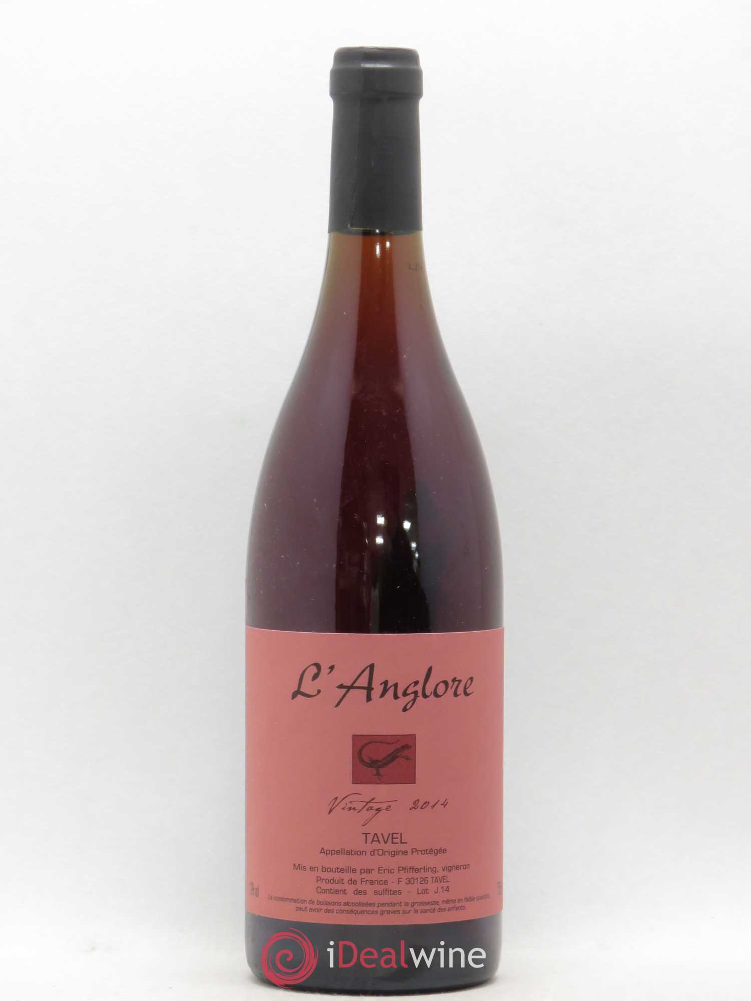 Tavel Vintage L'Anglore 2014 - Lot de 1 bouteille - 0
