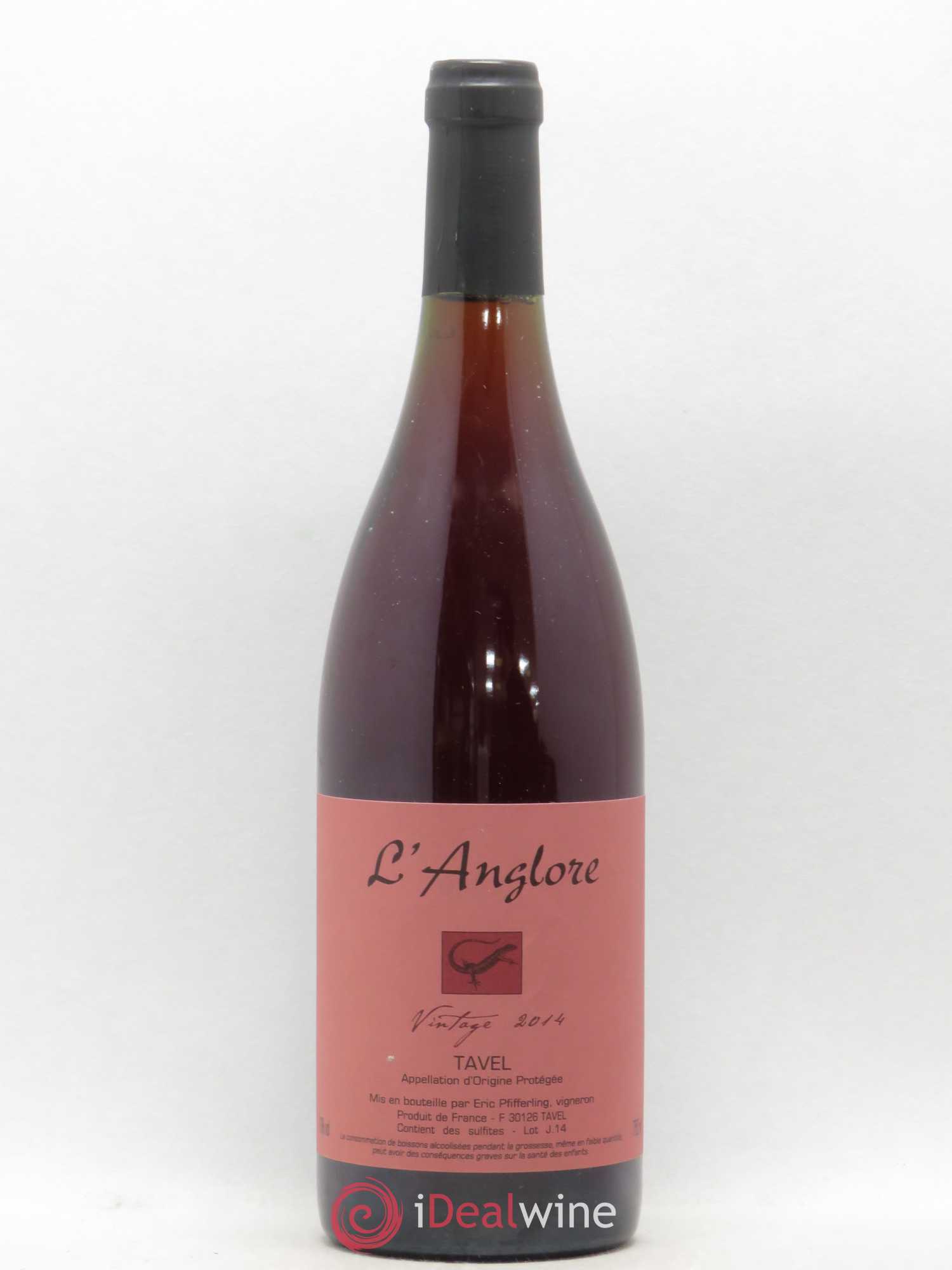 Tavel Vintage L'Anglore 2014 - Lot de 1 bouteille - 0