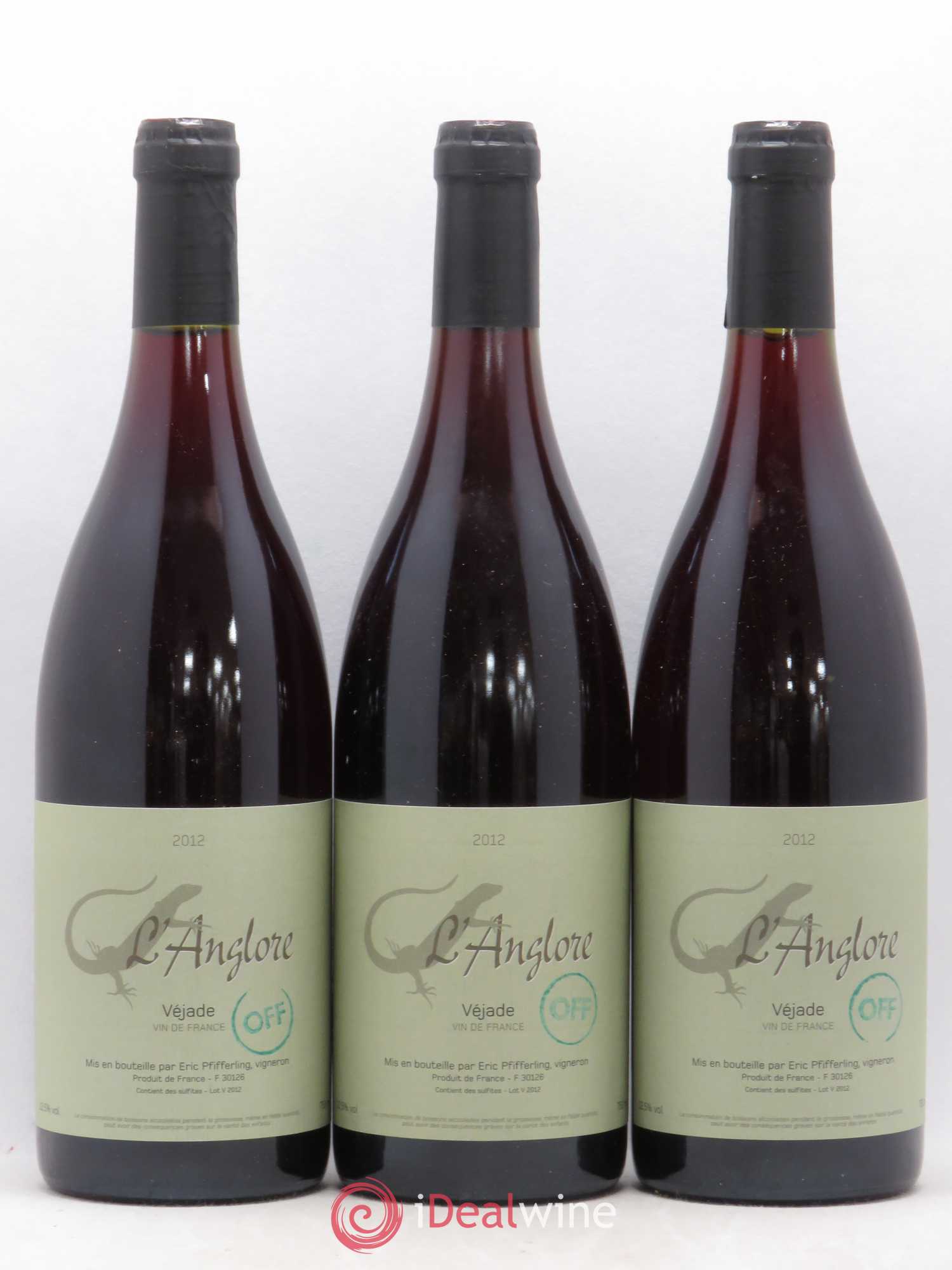 Vin de France Véjade Cuvée Off L'Anglore 2012 - Lot de 6 bouteilles - 2