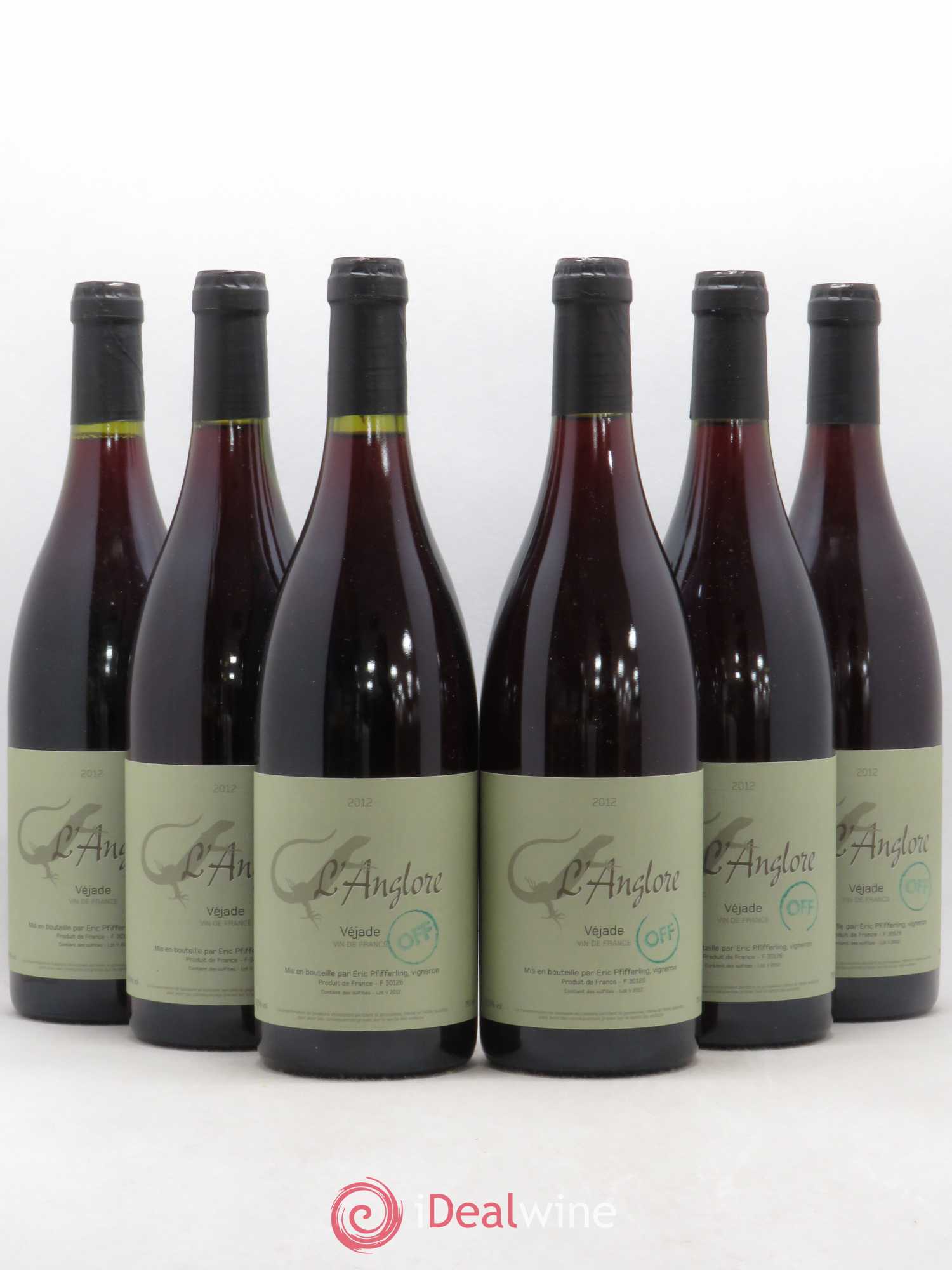 Vin de France Véjade Cuvée Off L'Anglore 2012 - Lot de 6 bouteilles - 0
