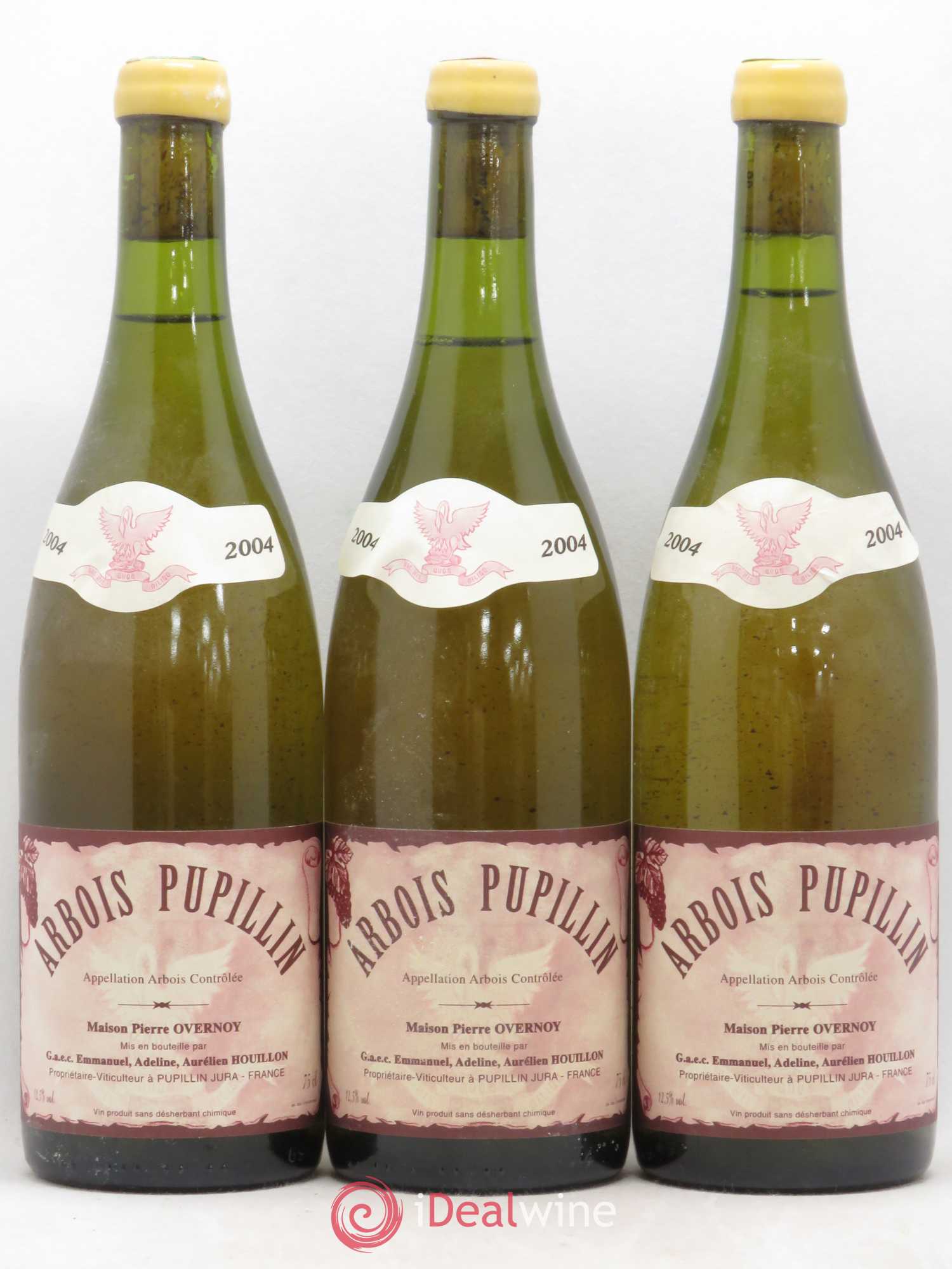 Arbois-Pupillin Savagnin (cire jaune) Overnoy-Houillon (Domaine) 2004 - Lot de 3 bouteilles - 0