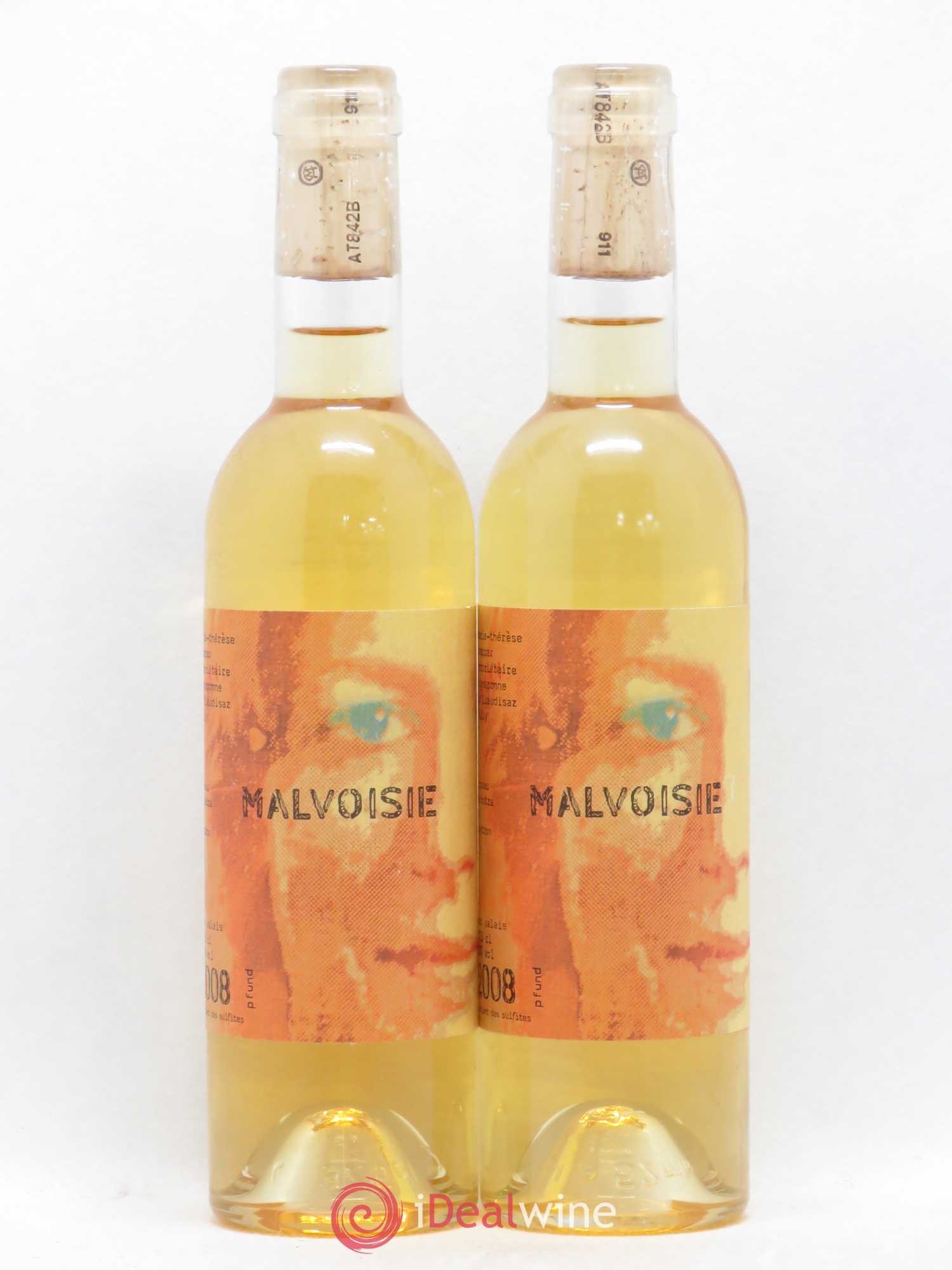Valais Malvoisie Marie-Thérèse Chappaz - Domaine Les Claives 2008 - Posten von 2 Demi-Flaschen - 0